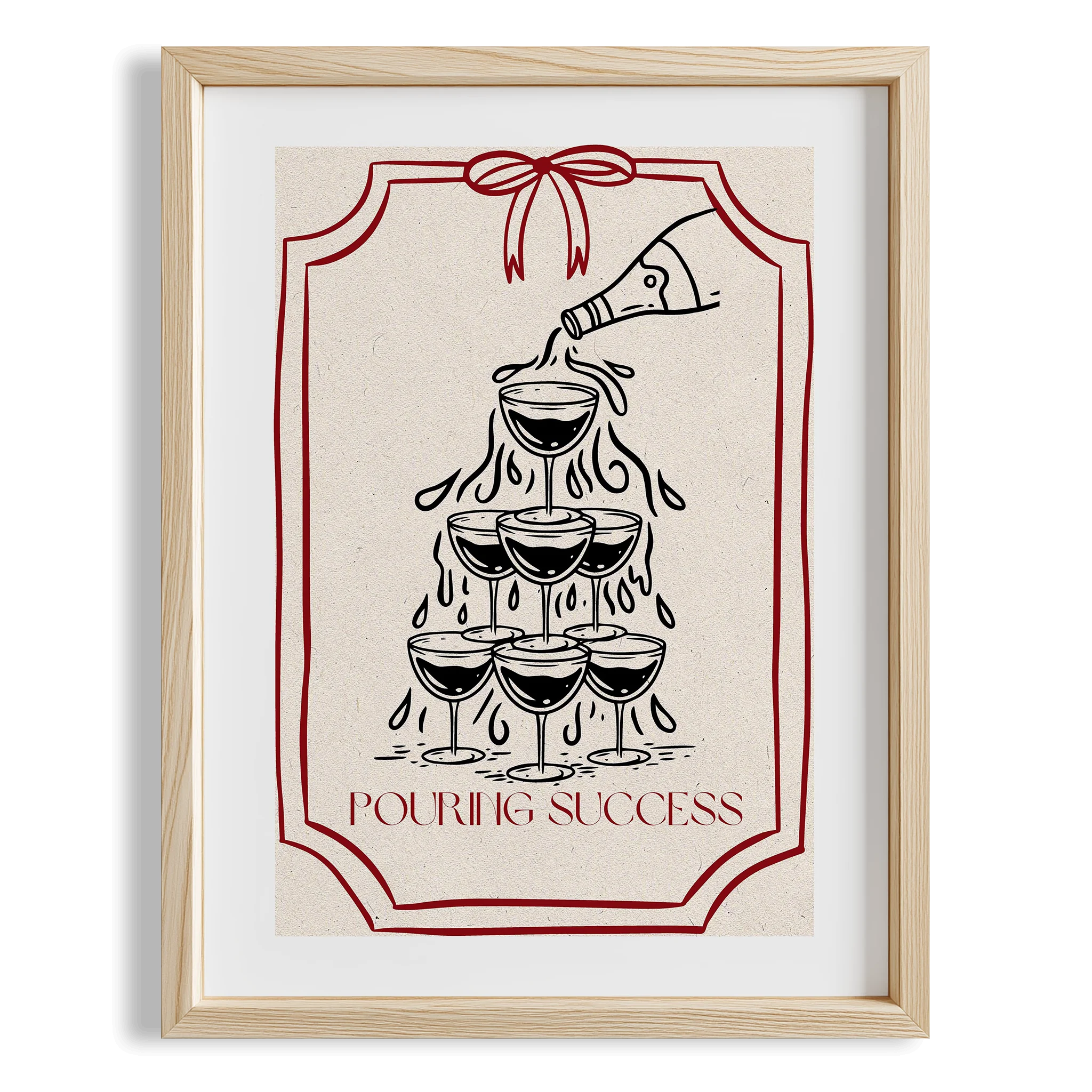 Şarap Kulesi Fransız Kutlama Kültürü Mutfak Duvar Tablosu