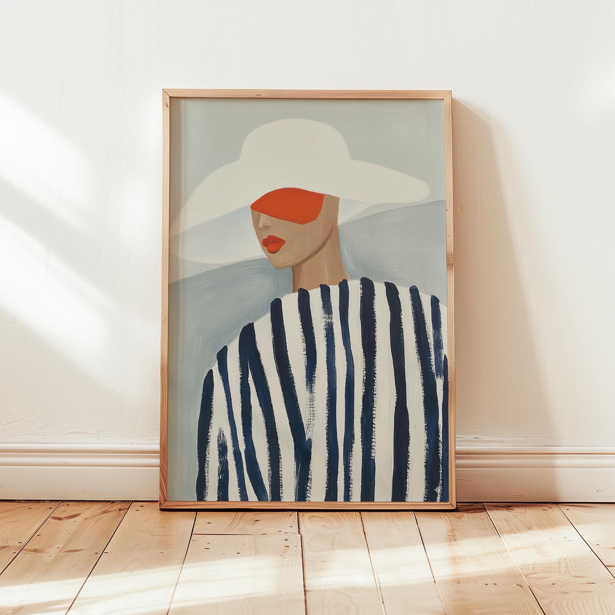 Kadın Portre XXIV - Çizgili