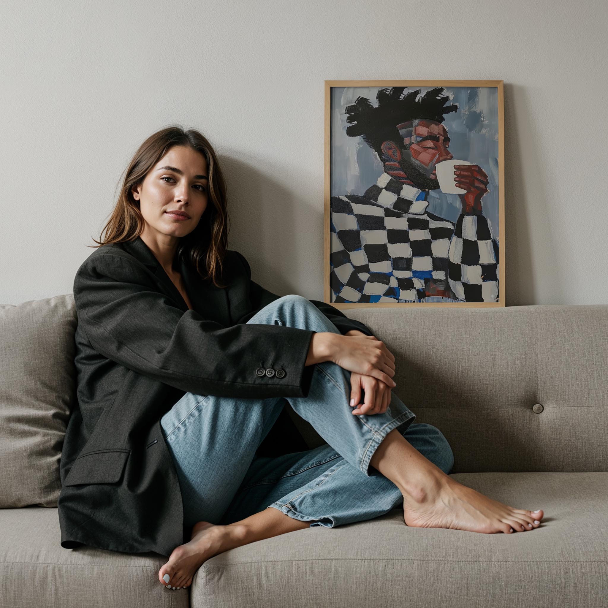 Erkek Portre IX - Geometrik Afro