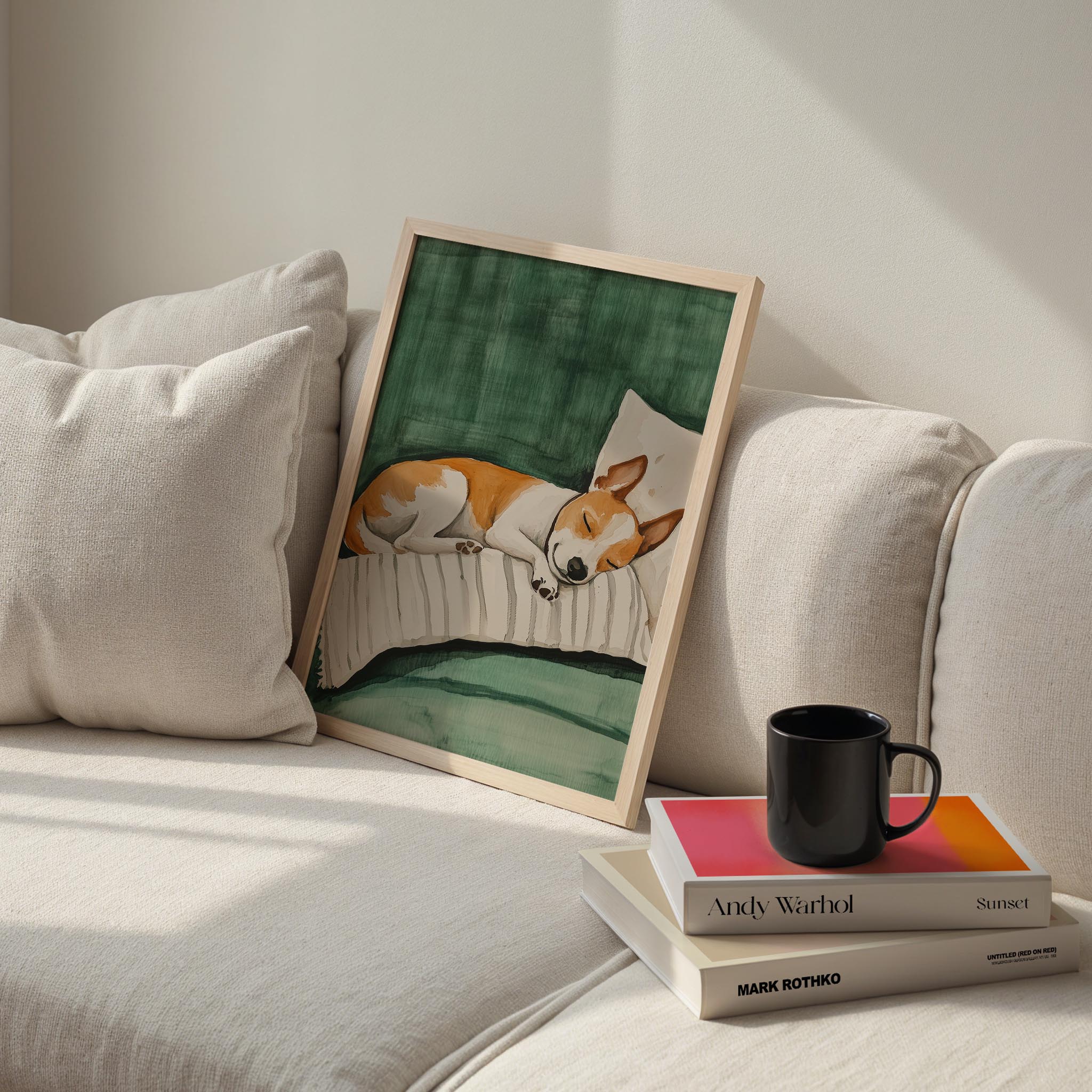 Köpek Portre V - Boxer Çizgili Zümrüt