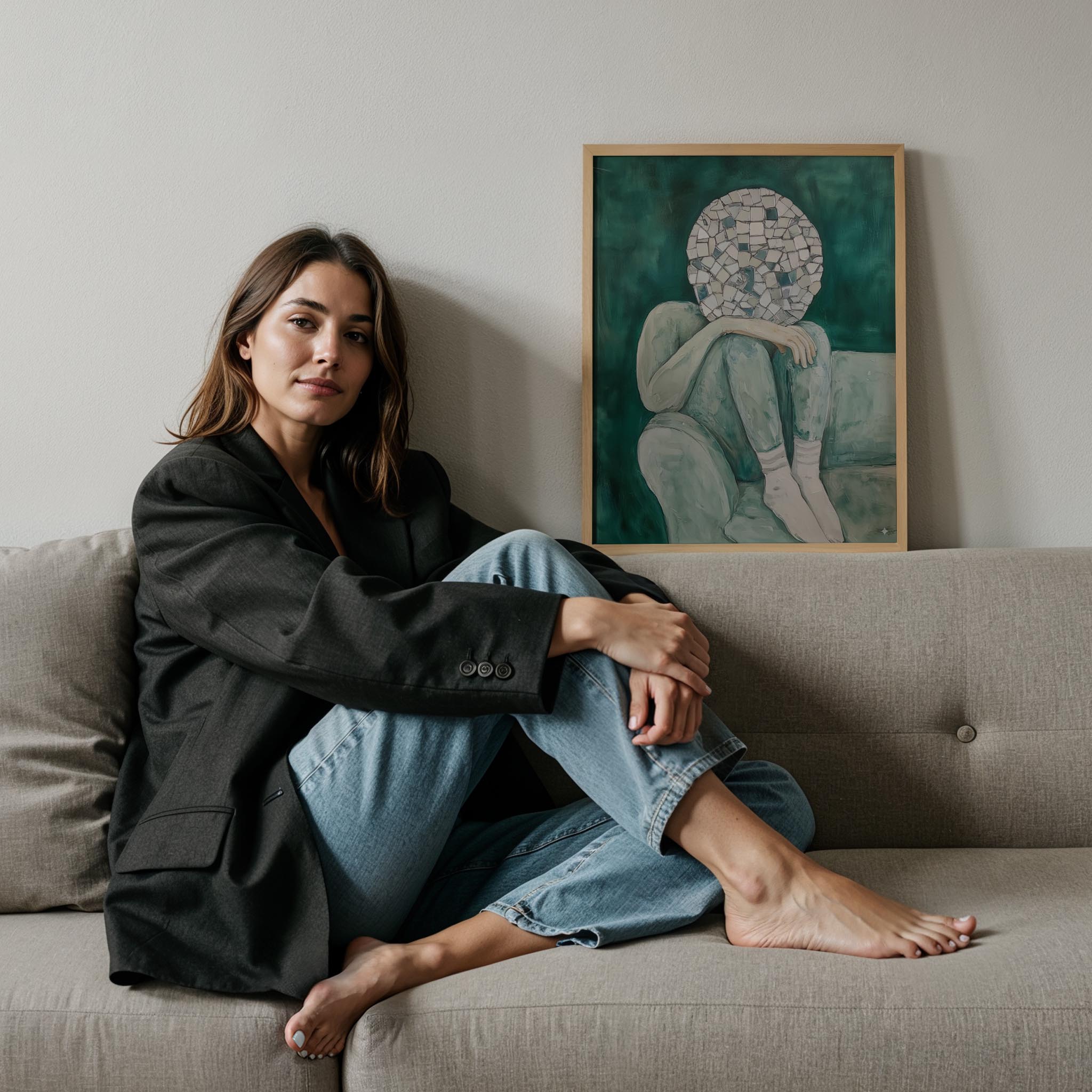 Kadın Portre XXI - Mozaik