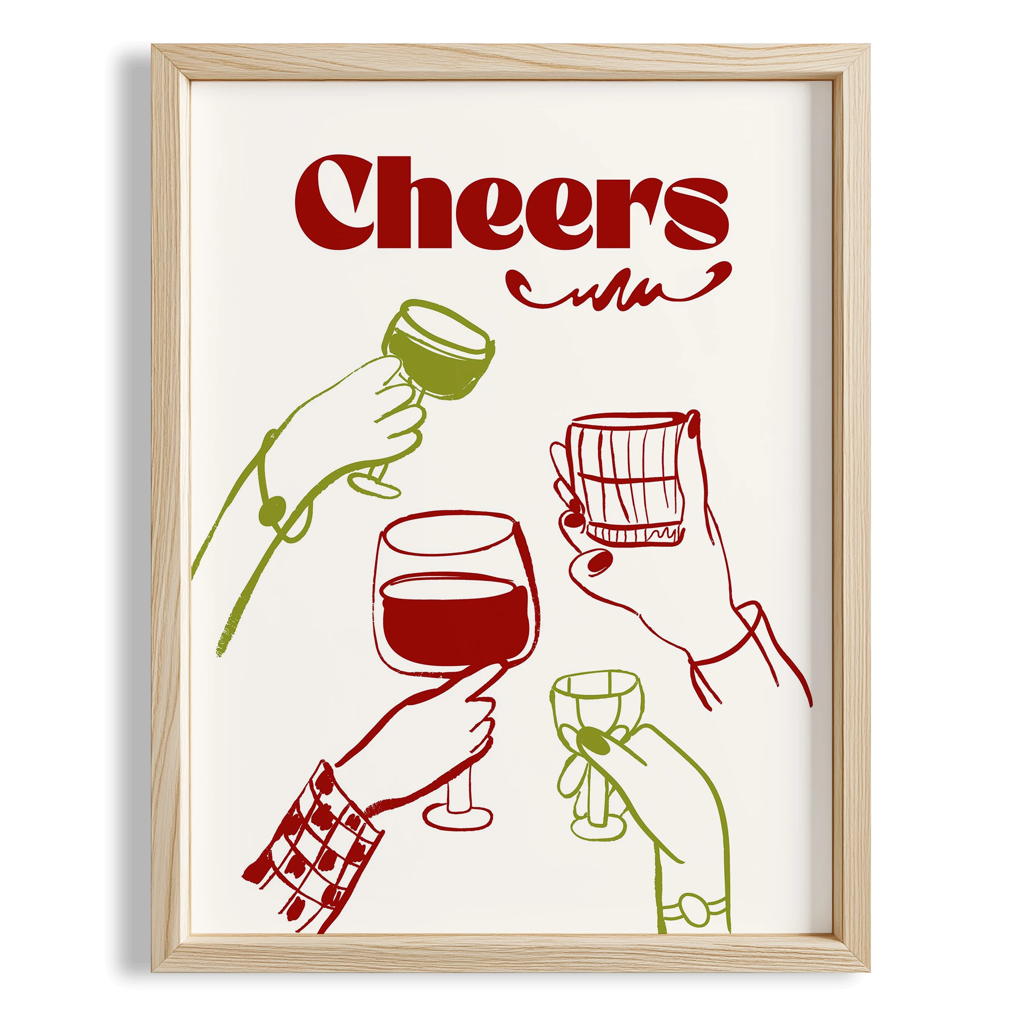 Şerefe Kadehler Mutfak Duvar Tablosu II