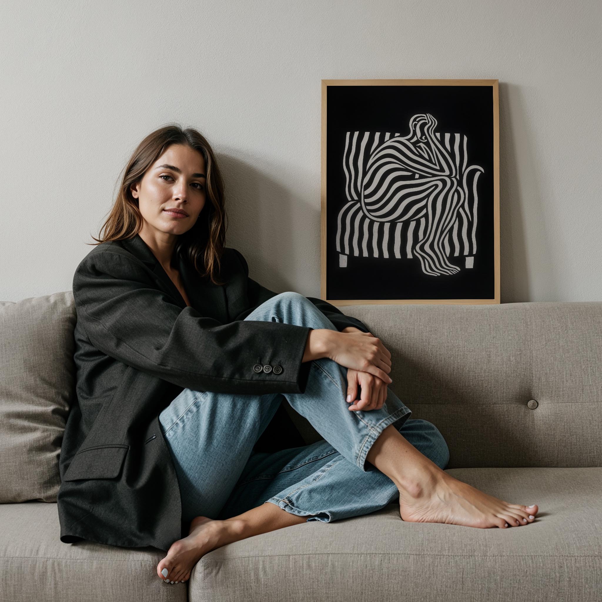 Soyut Portre I - Çizgili