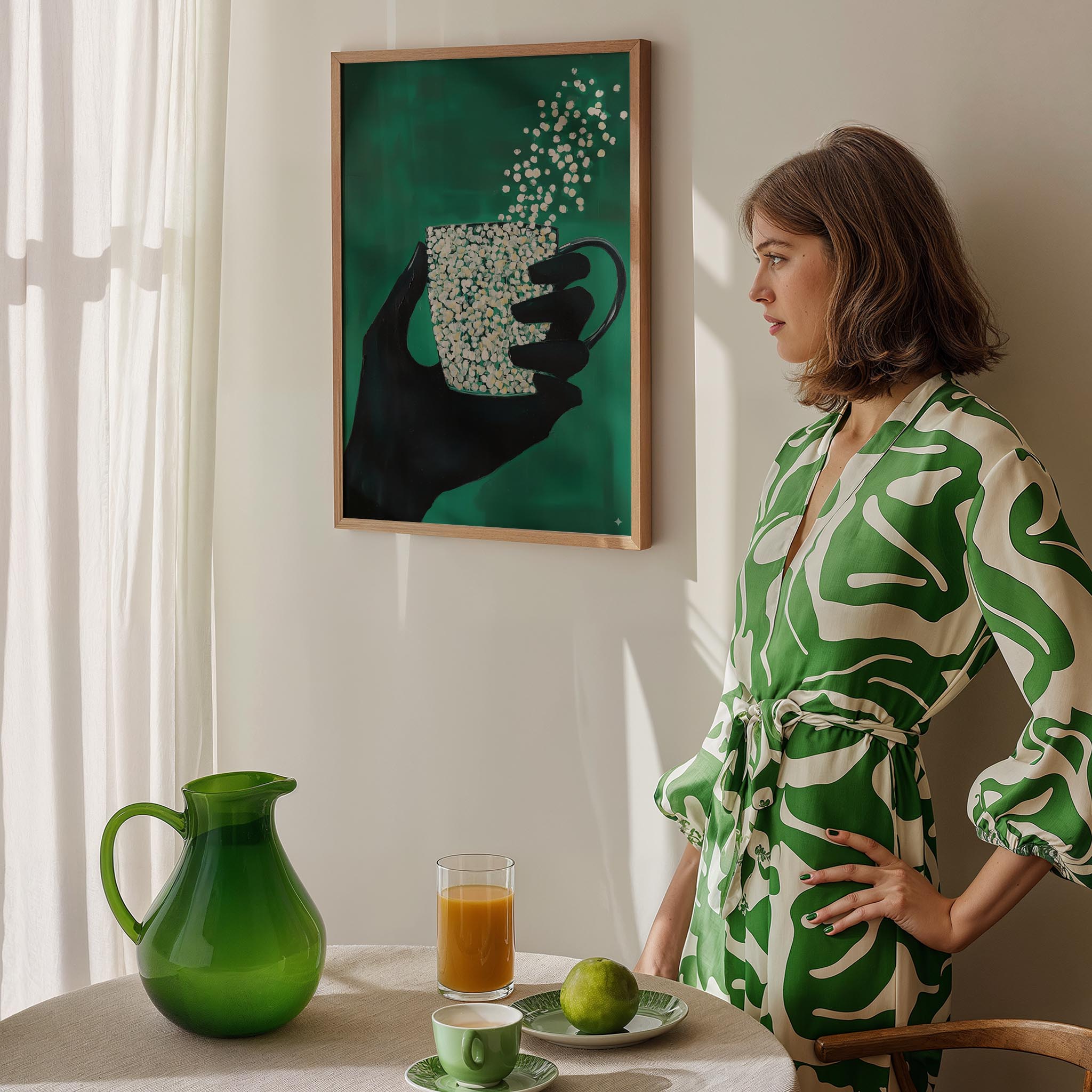 Kahve Fincanı III - Mozaik Zümrüt