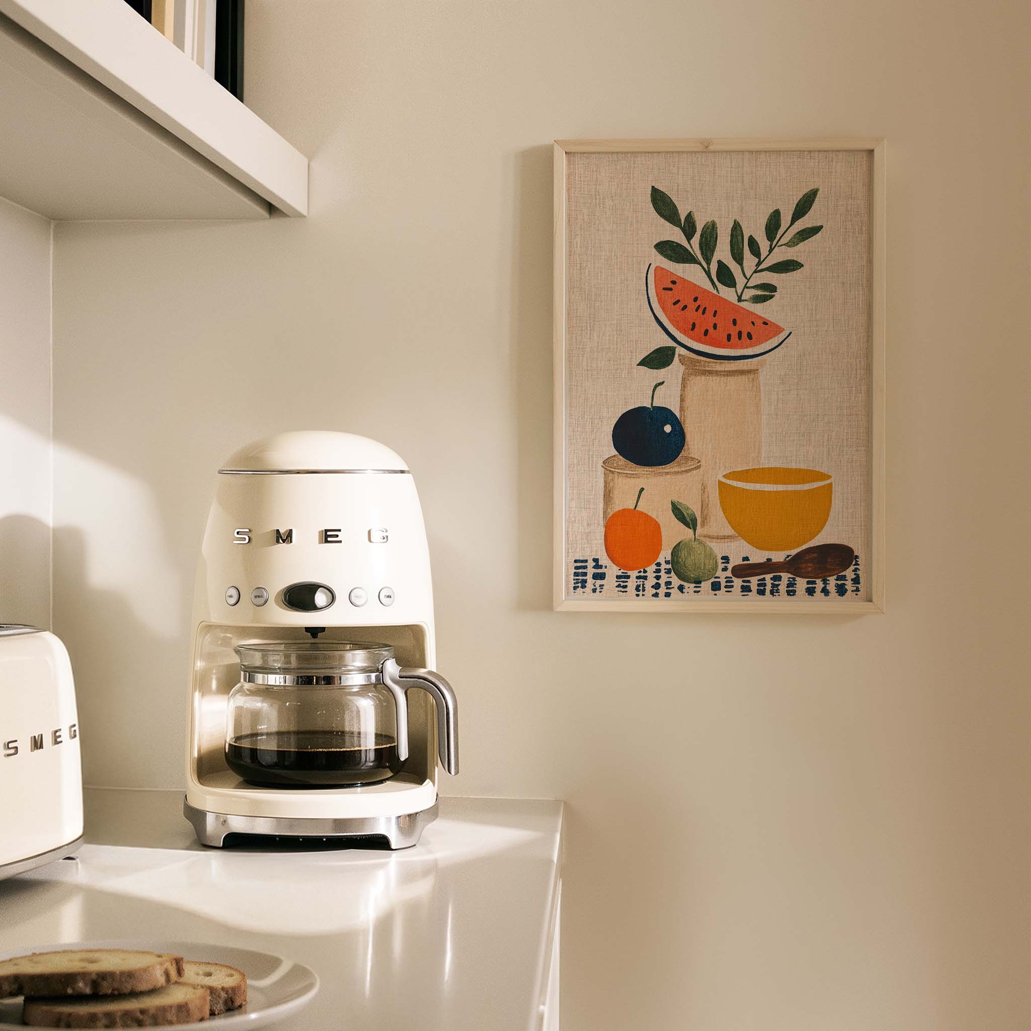 Meyve Sofrası Minimalist Mutfak Duvar Tablosu