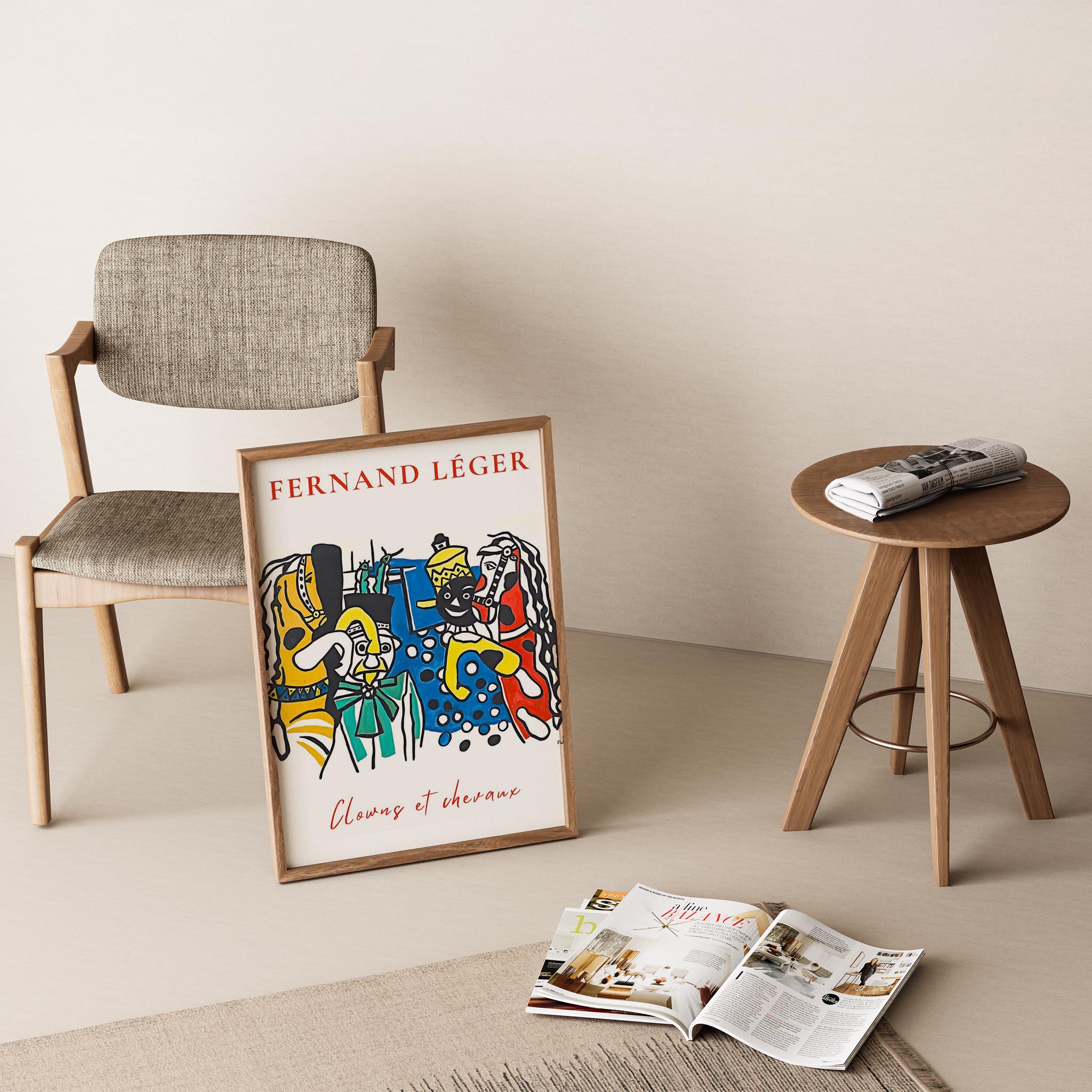 Fernand Leger X Duvar Tablosu