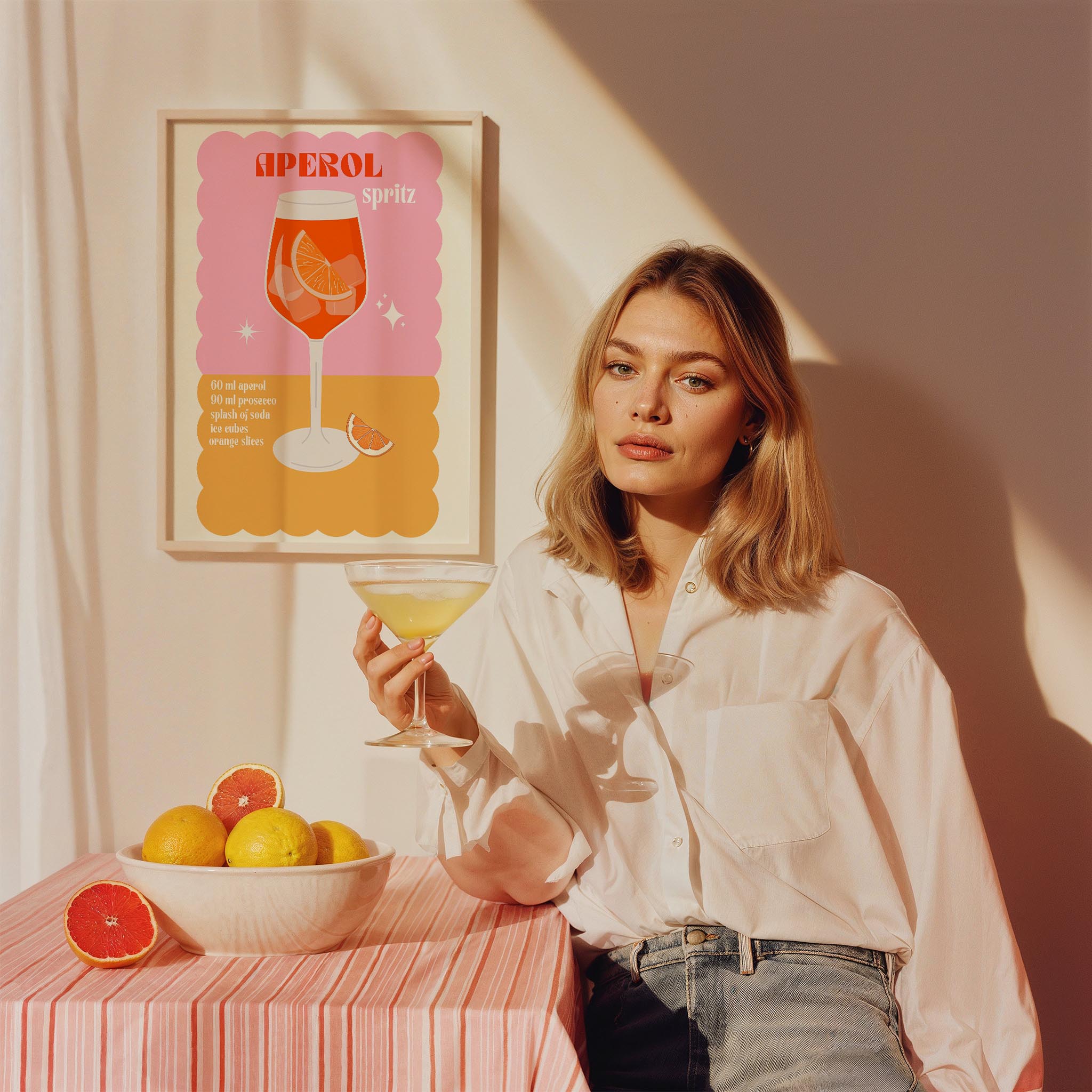 Aperol Spritz Kokteyller Mutfak Duvar Tablosu