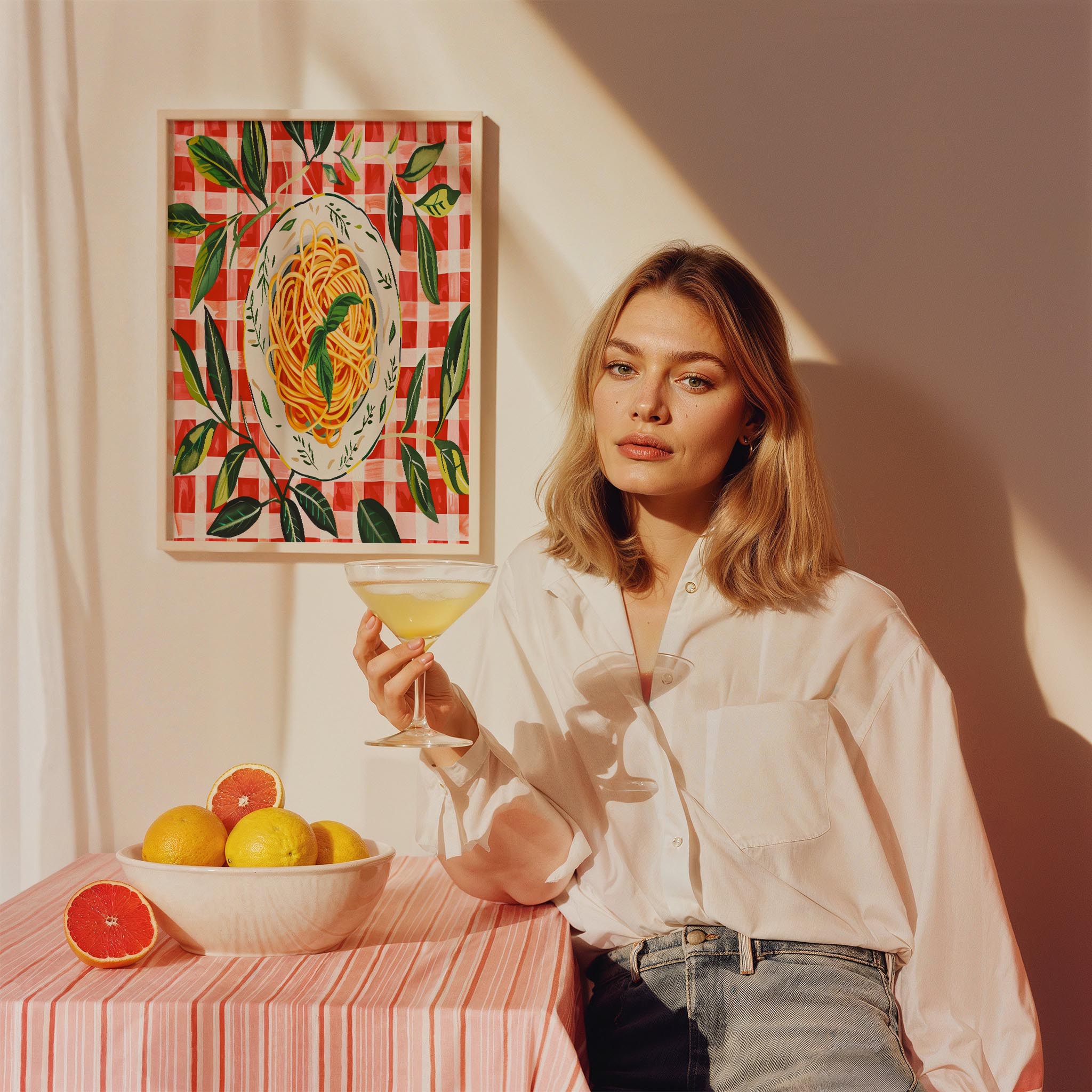 Spaghetti alla Marinara Akdeniz İtalya Koleksiyonu Mutfak Duvar Tablosu