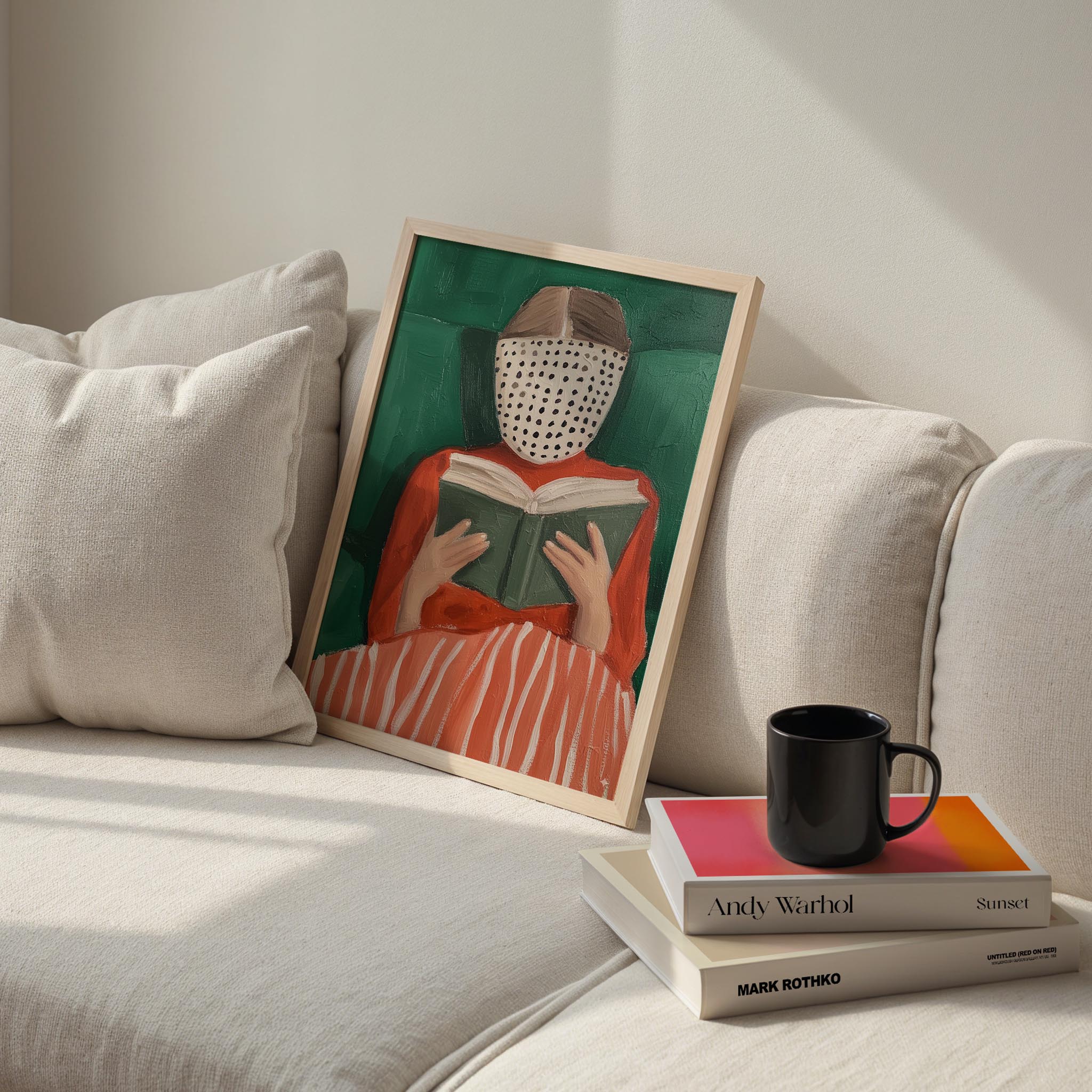 Kadın Portre XXVIII - Kitap Okuyan Zümrüt