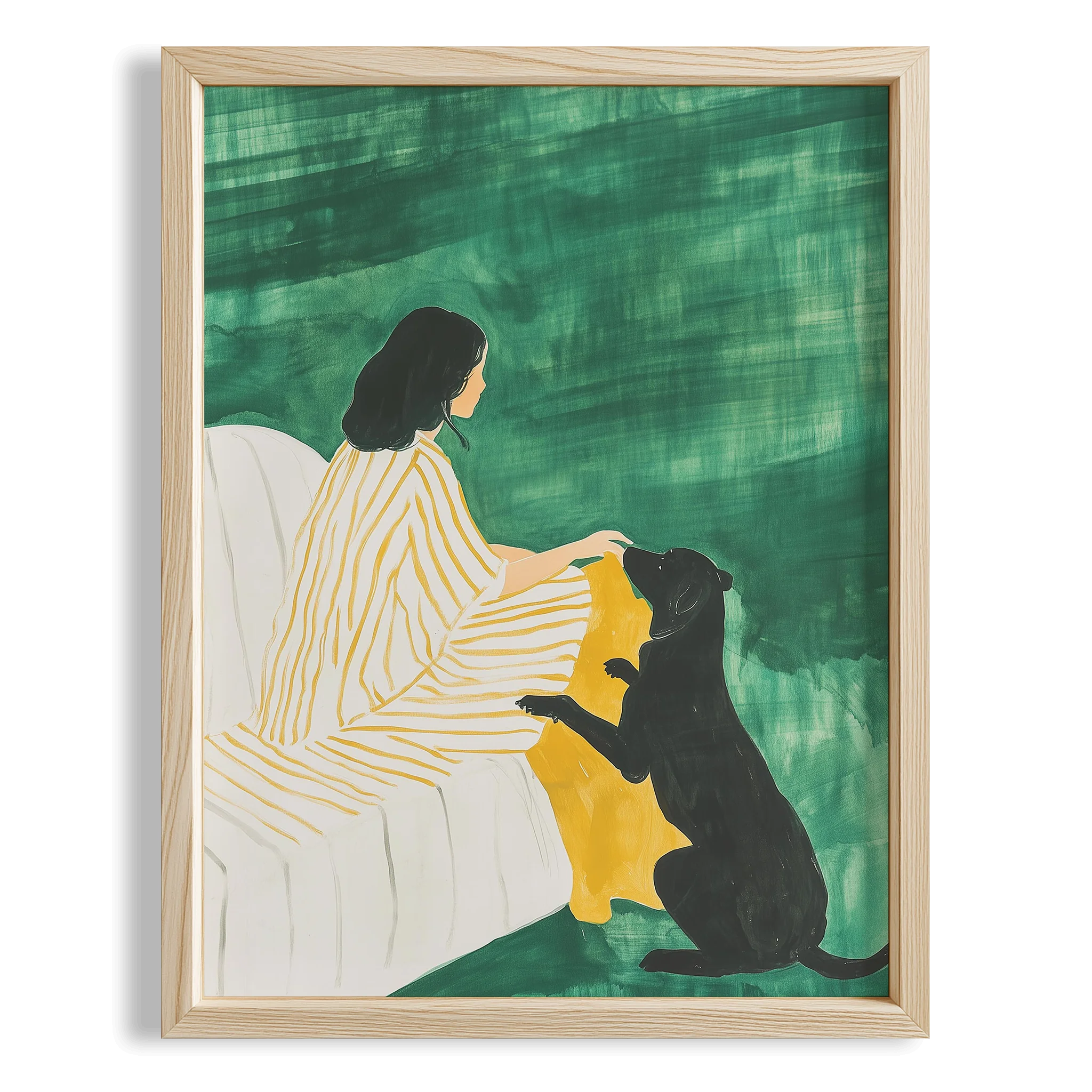 Kadın ve Köpek II - Zümrüt