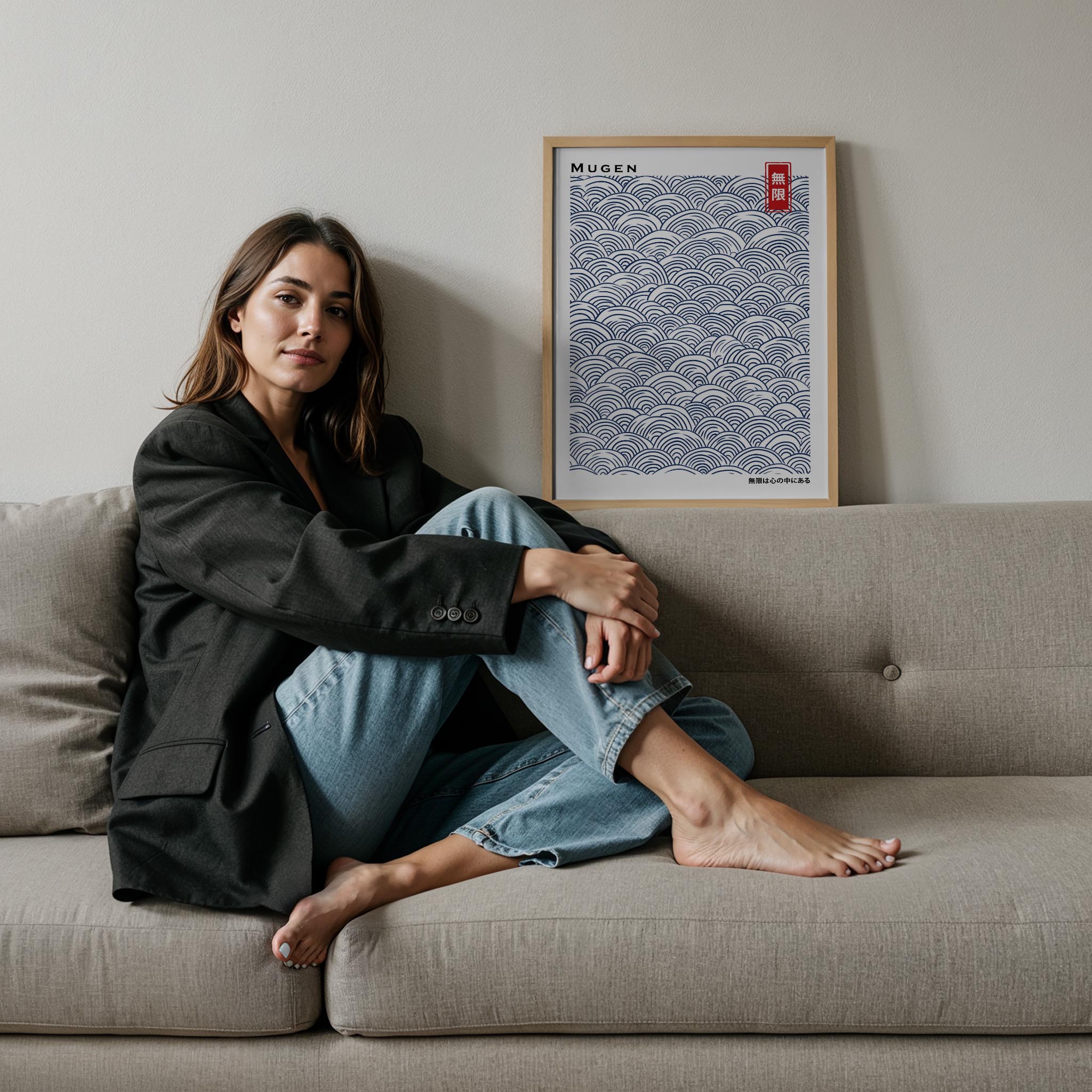 Japandi Mavi V - Sonsuzluk