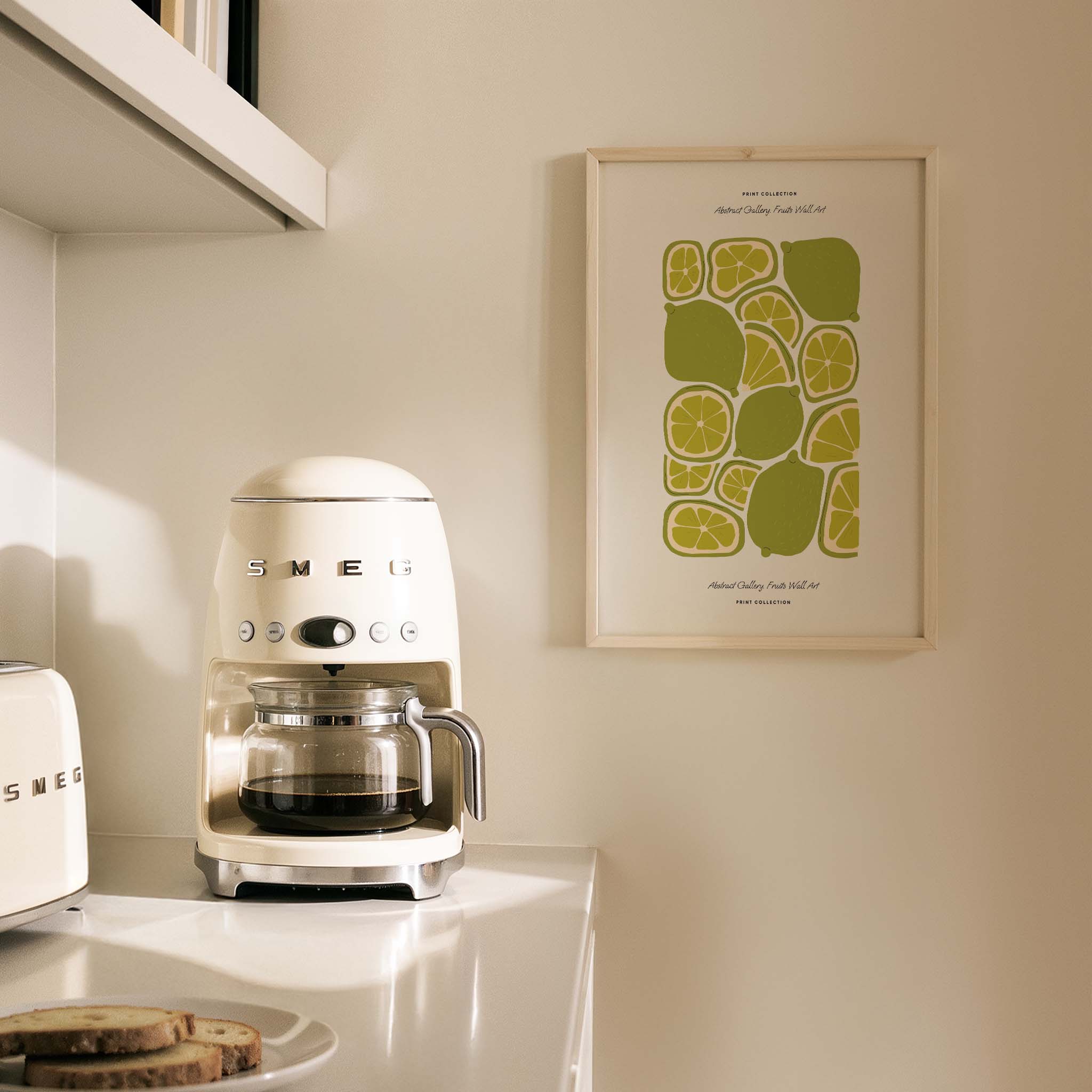 Lime Misket Limonu Sebzeler Mutfak Duvar Tablosu