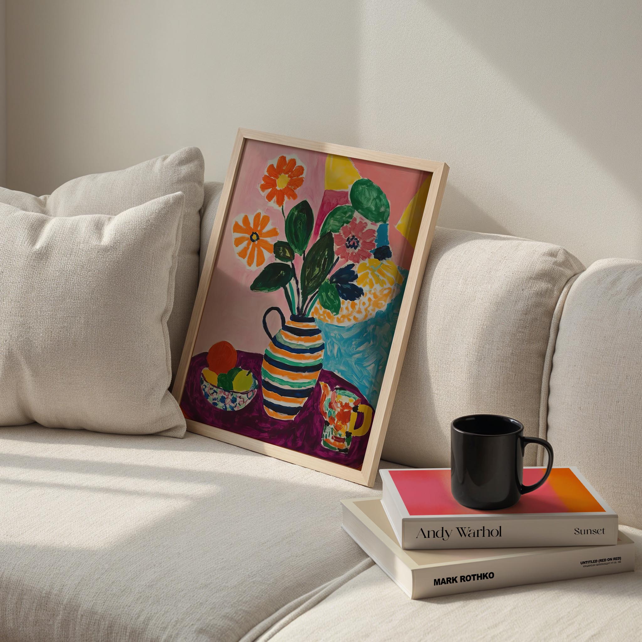 Vazo ve Çiçekler IX - Çiçekli Sofra