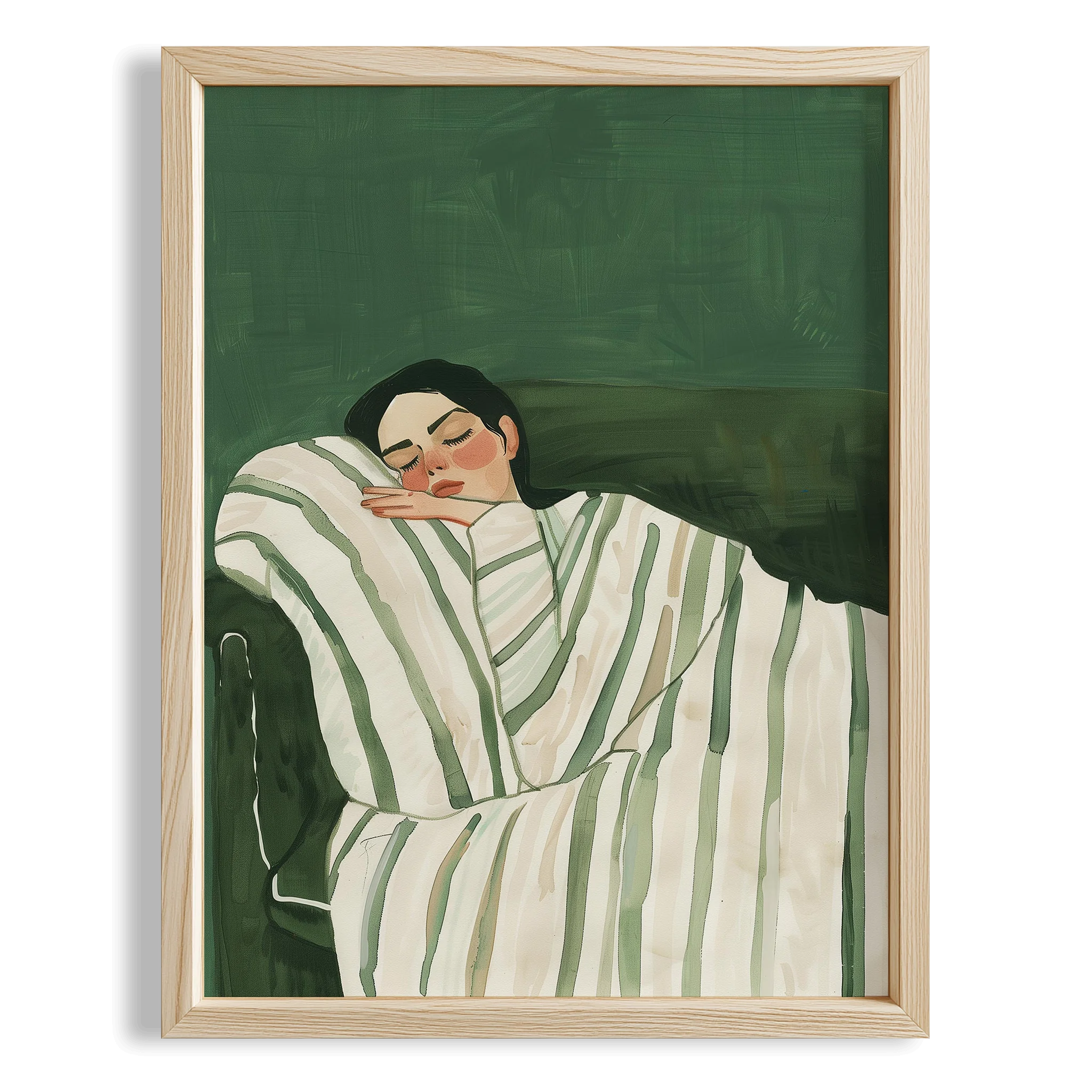 Dinlenen Kadın - Zümrüt