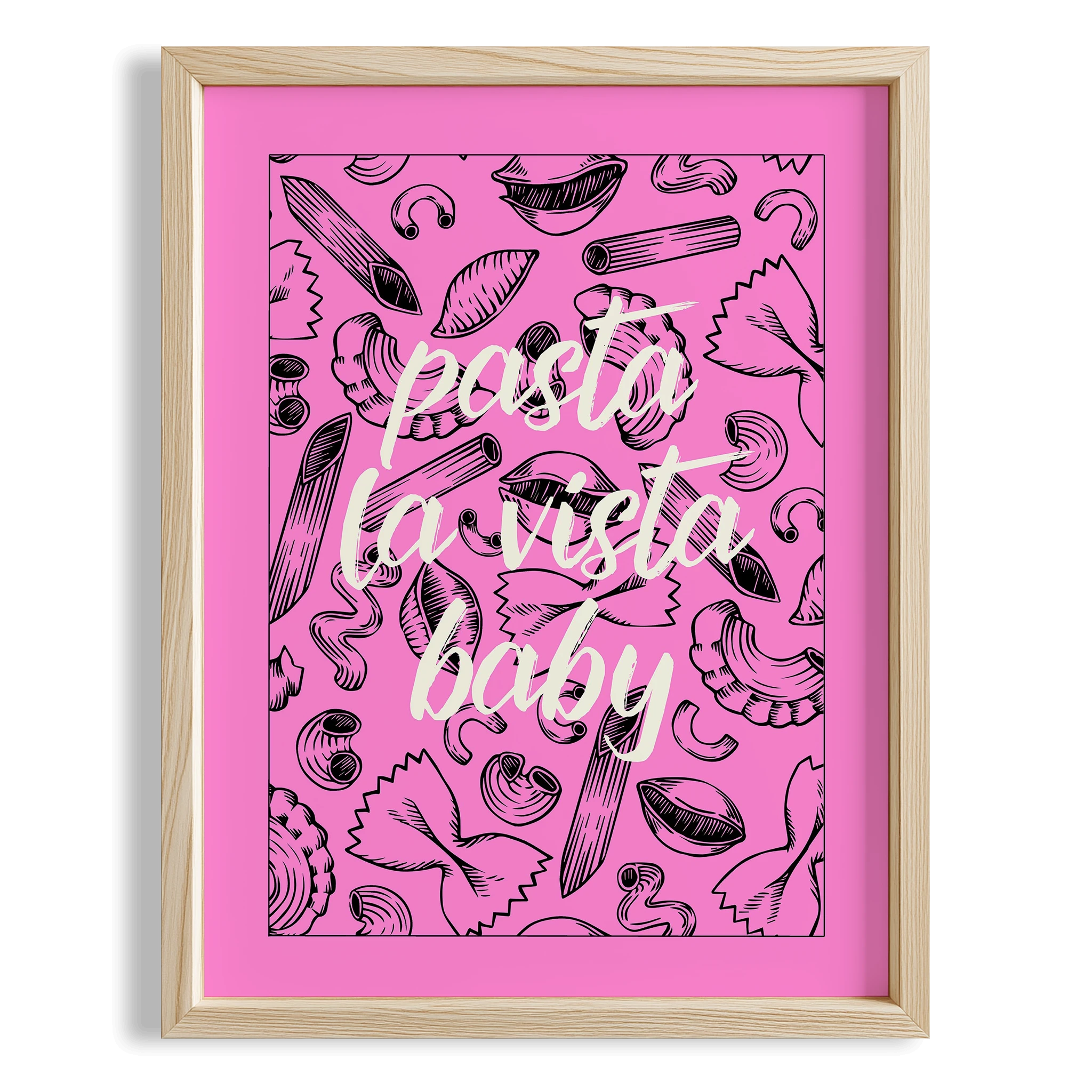 Pasta Baby Tipografi Mutfak Duvar Tablosu