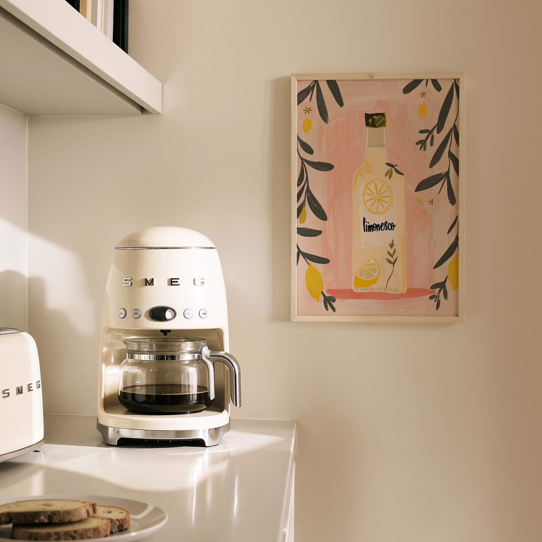 Limoncello Natürmort Akdeniz İtalya Koleksiyonu Mutfak Duvar Tablosu