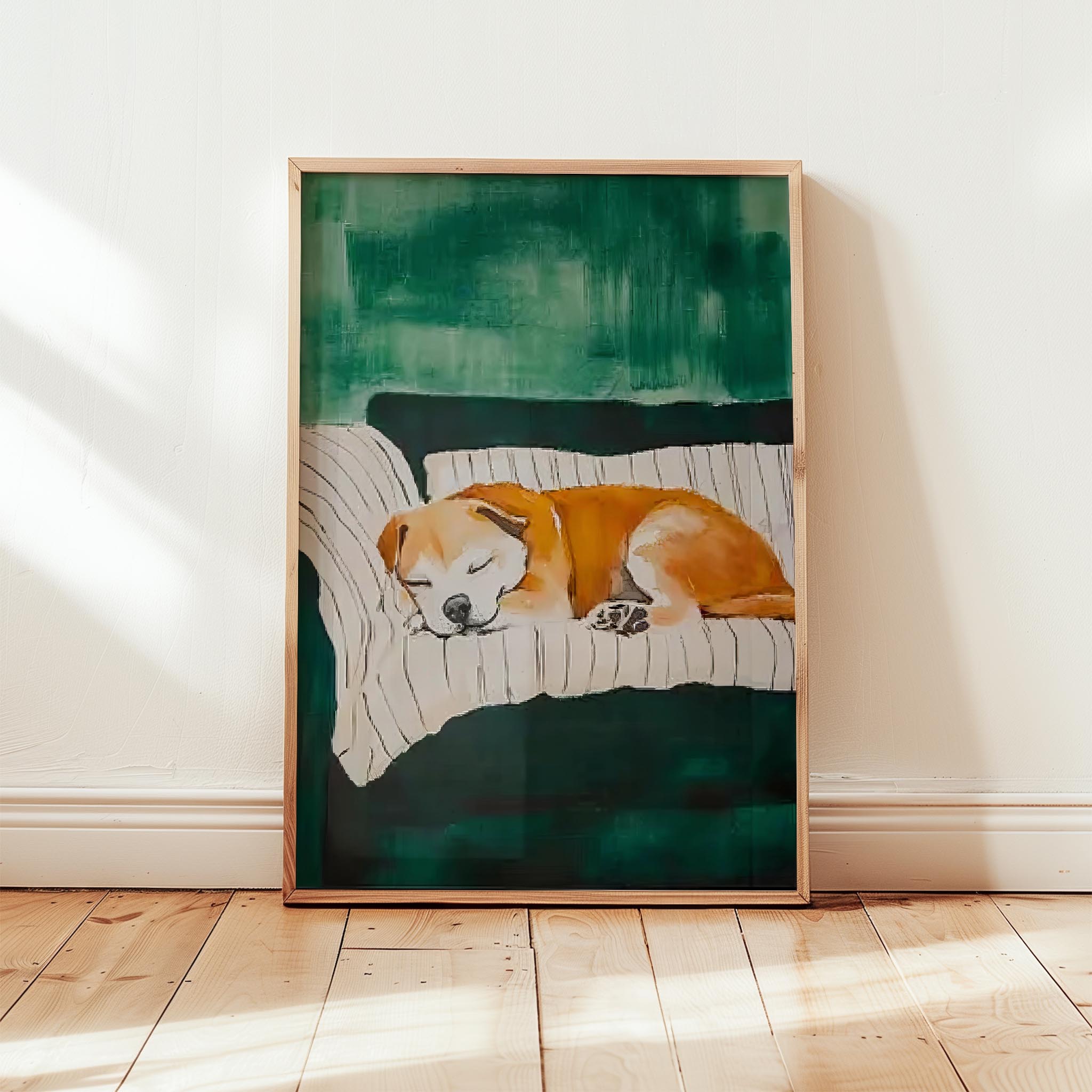 Köpek Portre IV - Yavru Boxer Çizgili Zümrüt