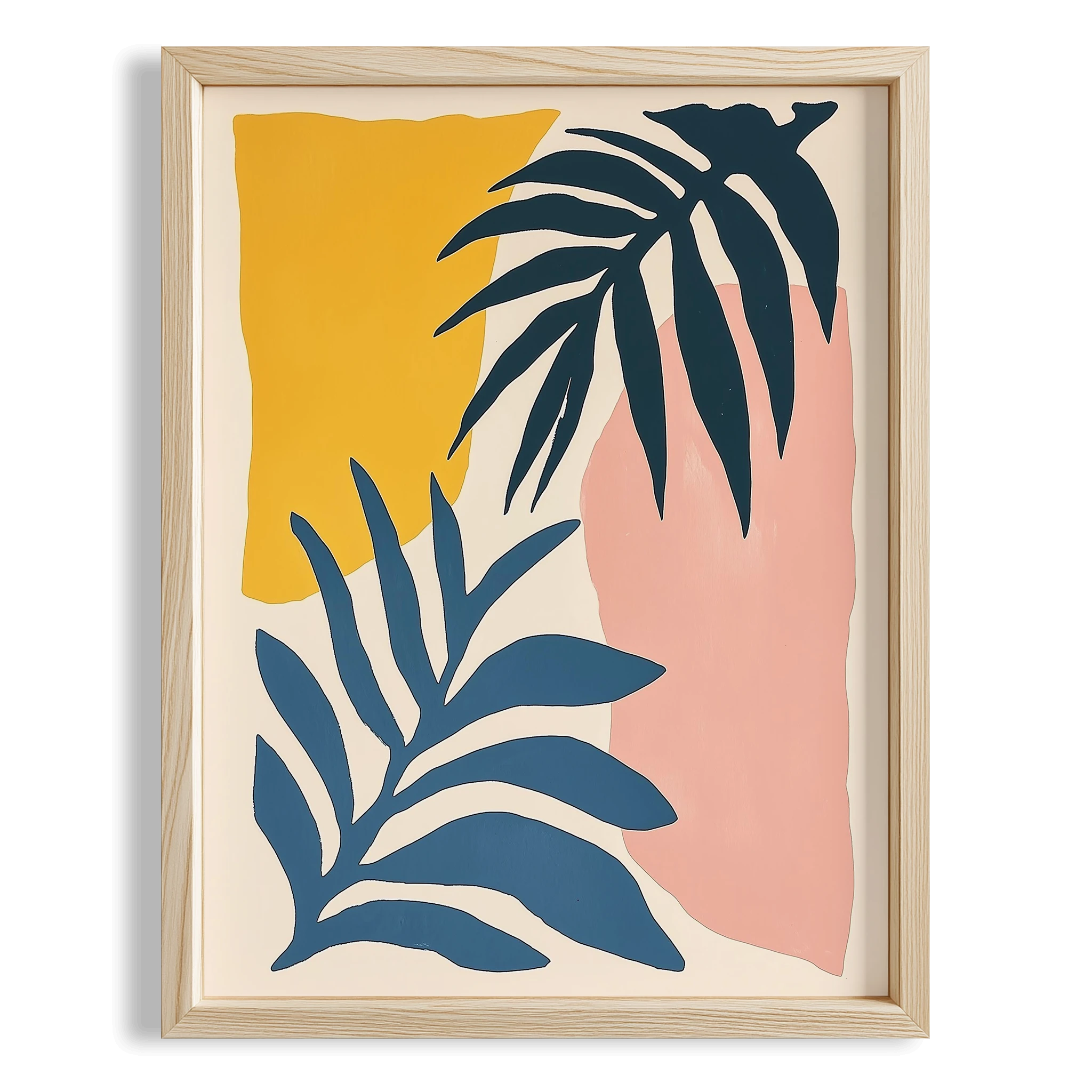 Palmiye Yaprakları Minimal Tropikal - Duvar Tablosu