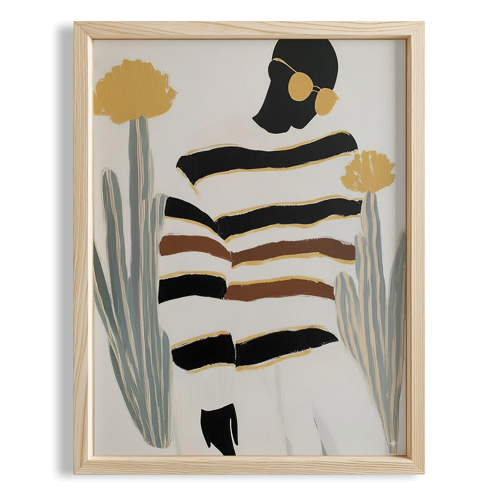 Kadın Portre IX - Afro Bohem