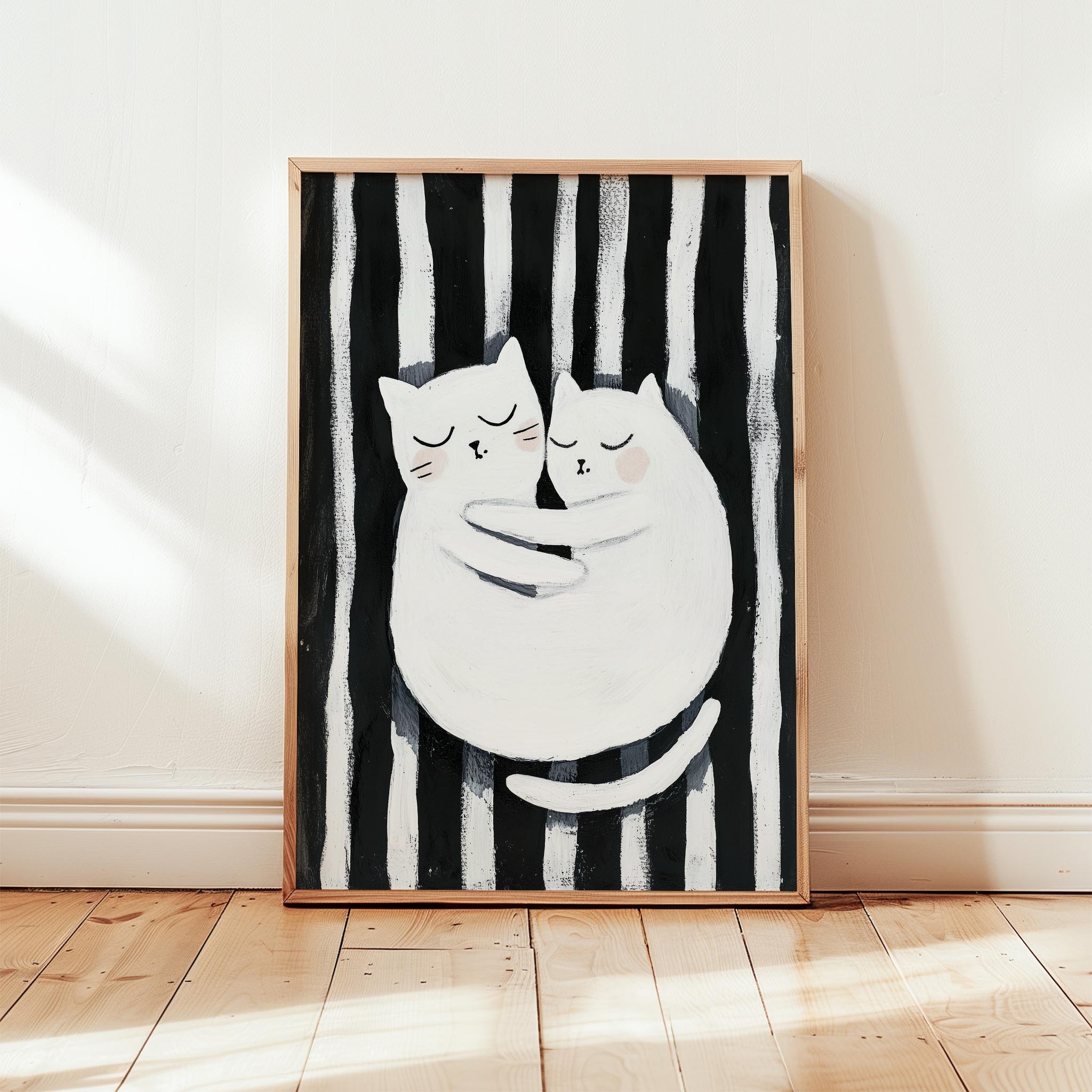 Kedi Portre XIX - Siyah Çizgili Çift Kedi