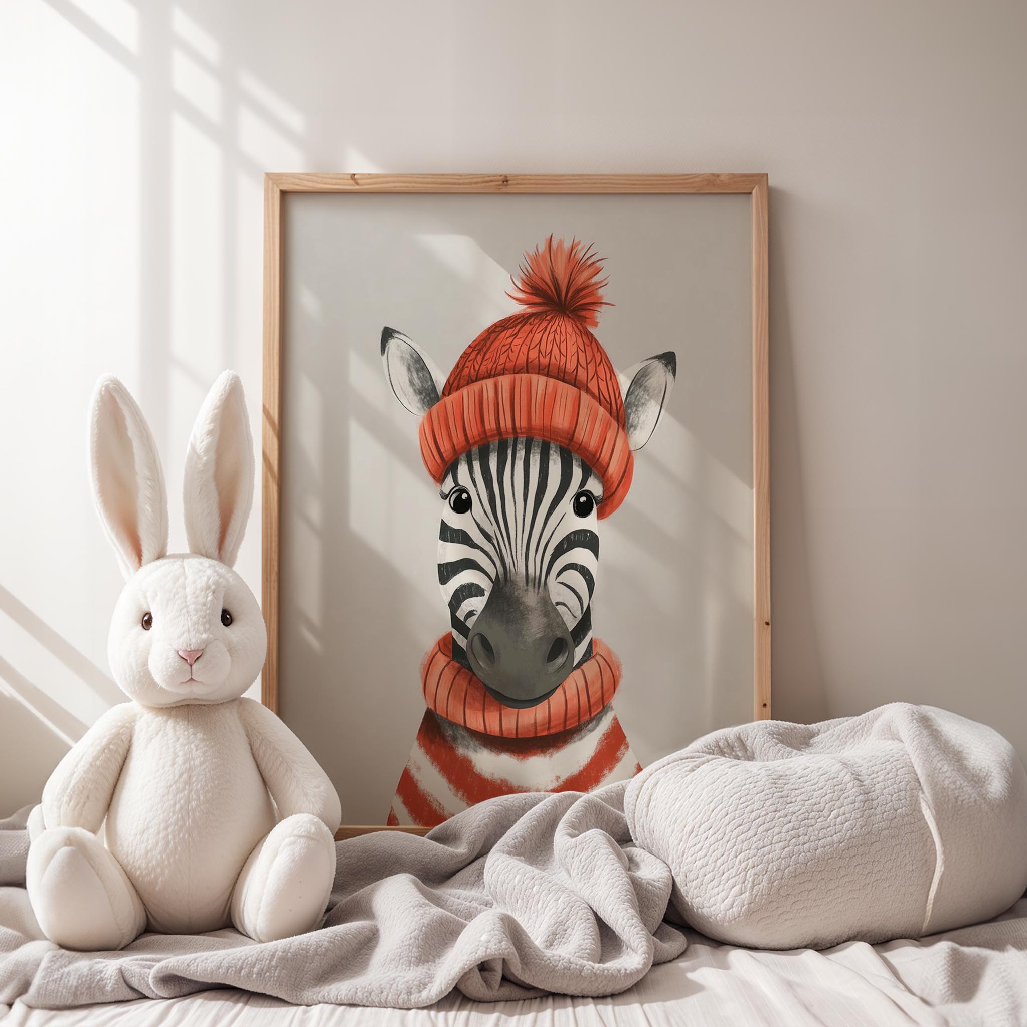 Bereli Zebra - Gri Fon
