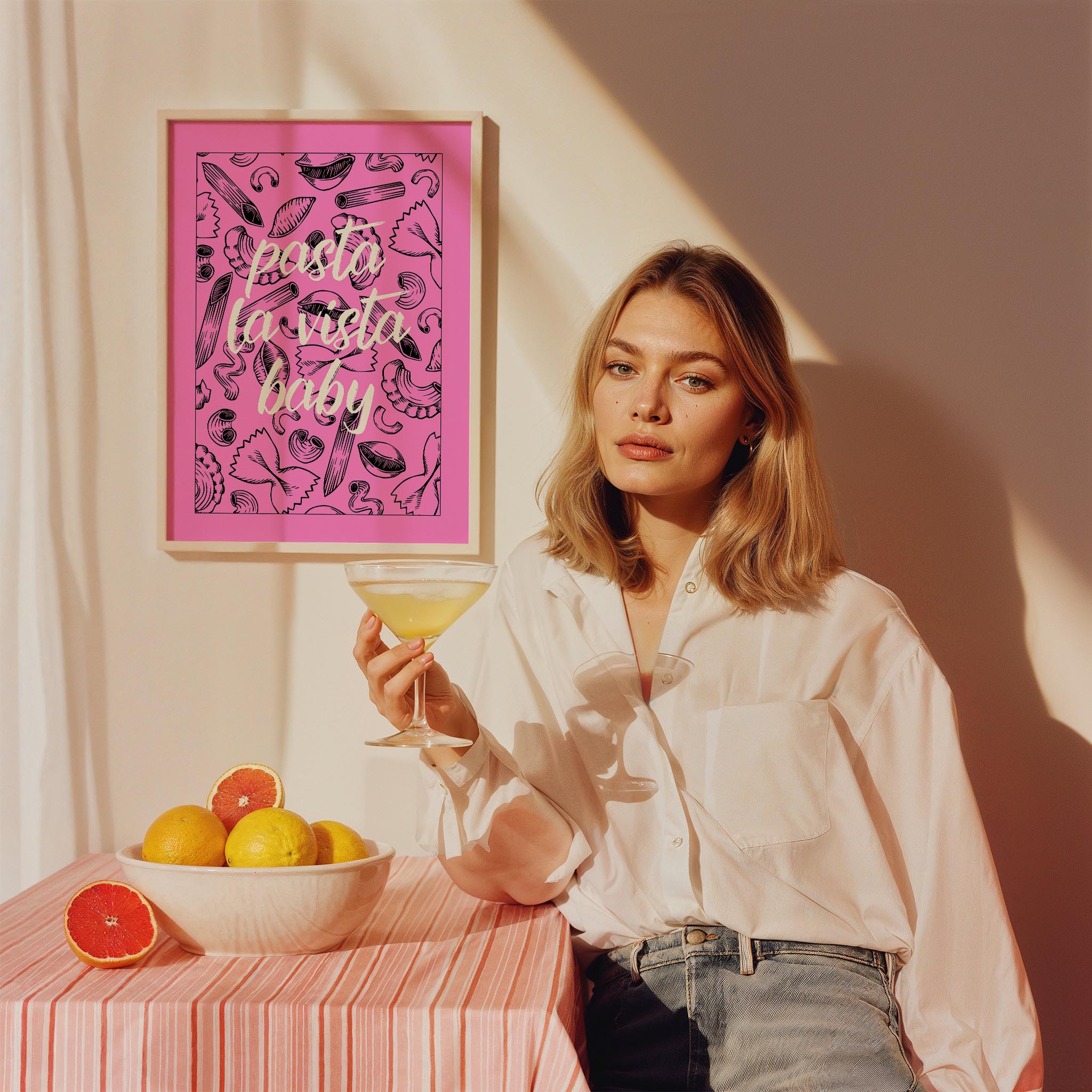 Pasta Baby Tipografi Mutfak Duvar Tablosu