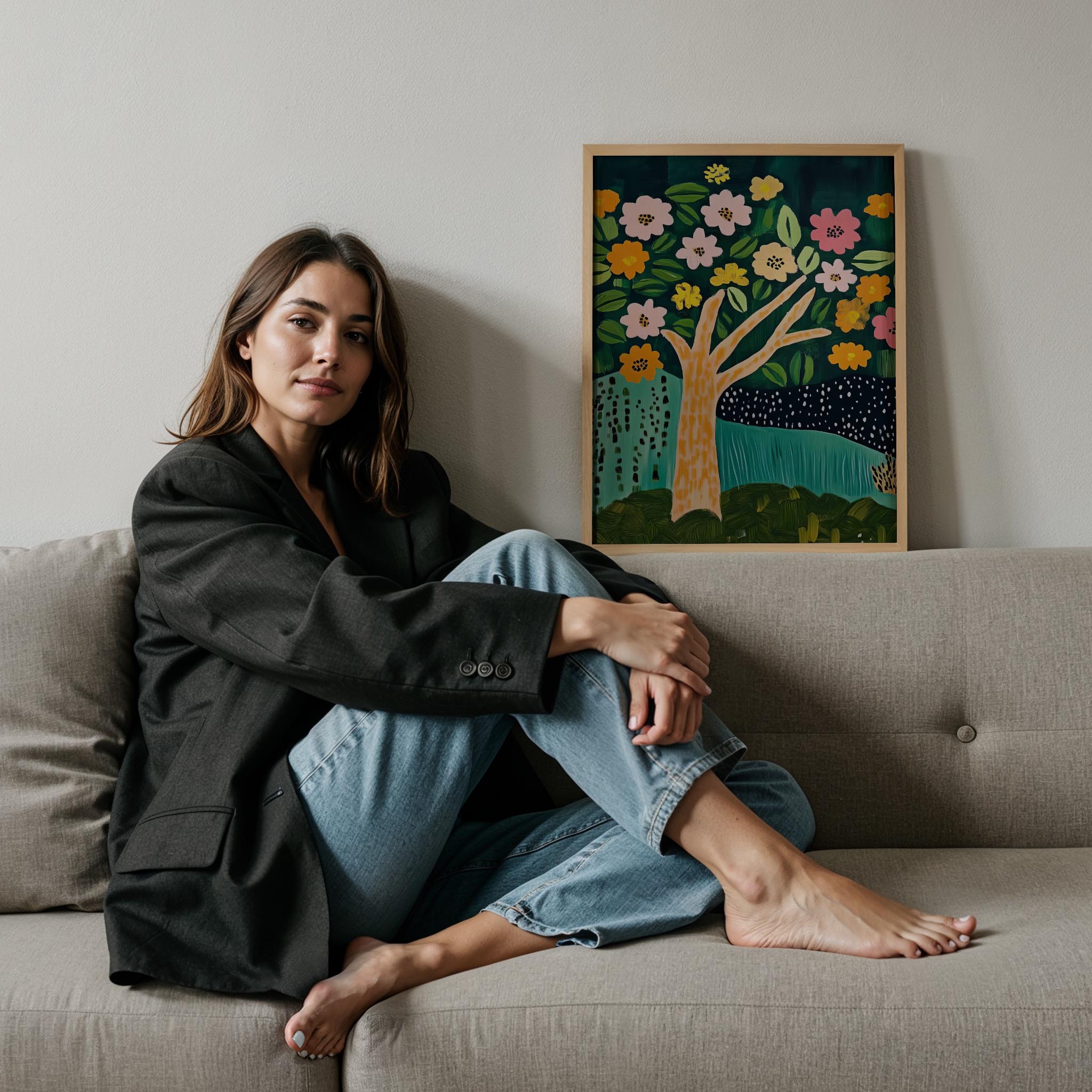 Doğa Ağacı - Çiçekli Dallar