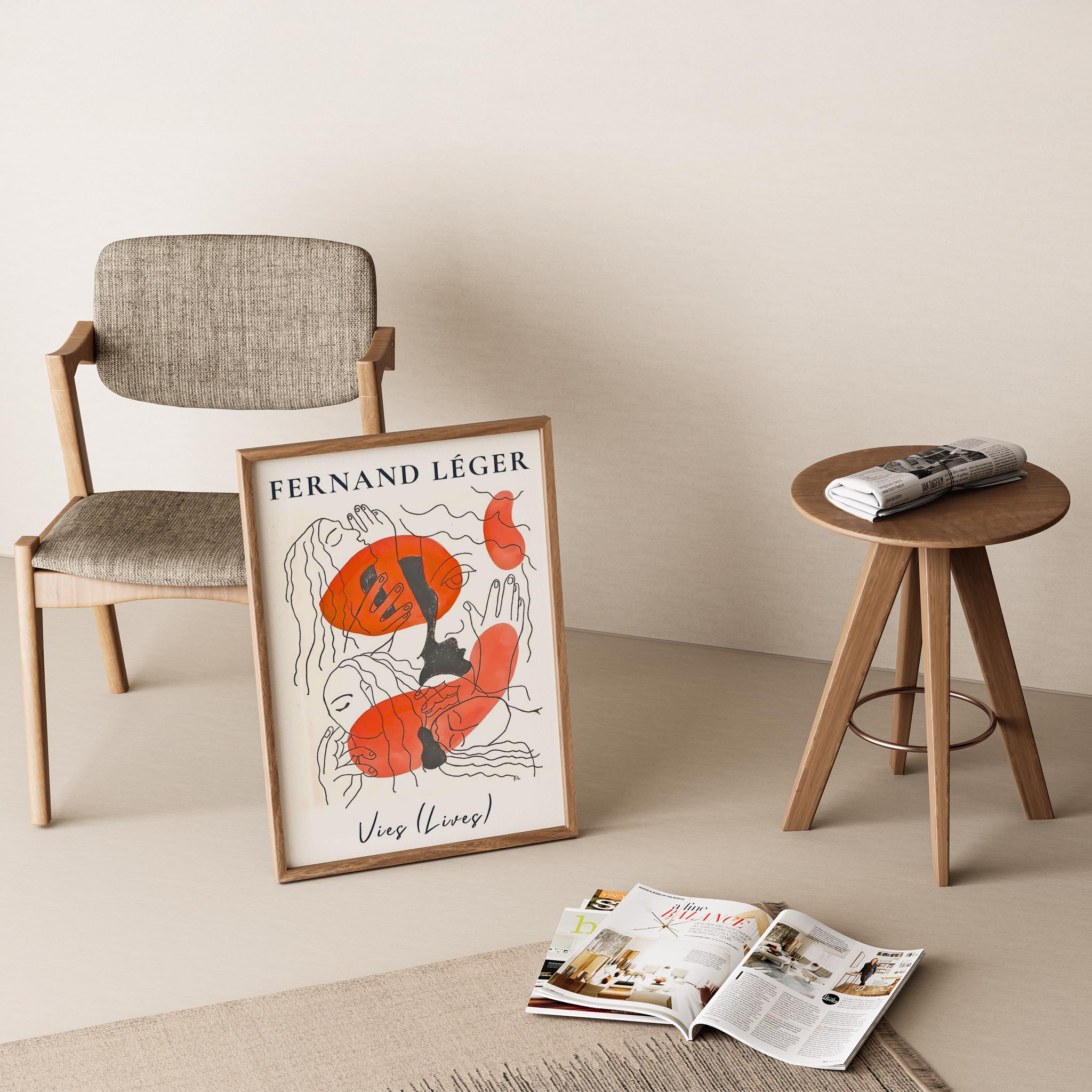 Fernand Leger XIII Duvar Tablosu