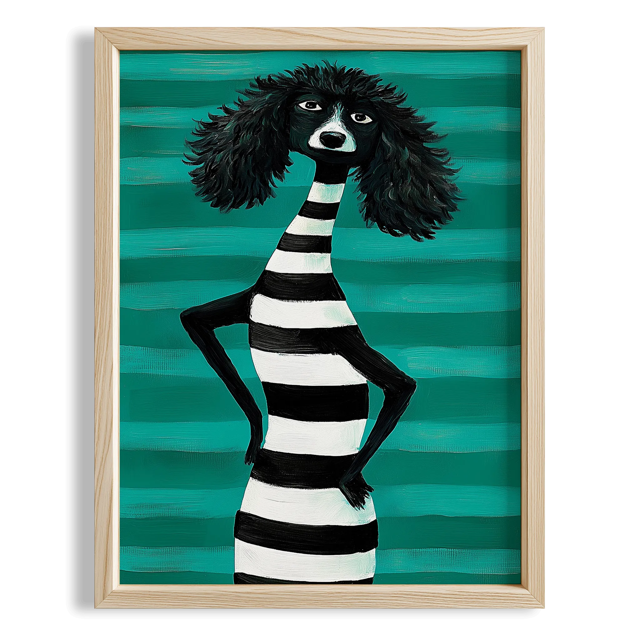 Çizgili Poddle Köpek II - Stil