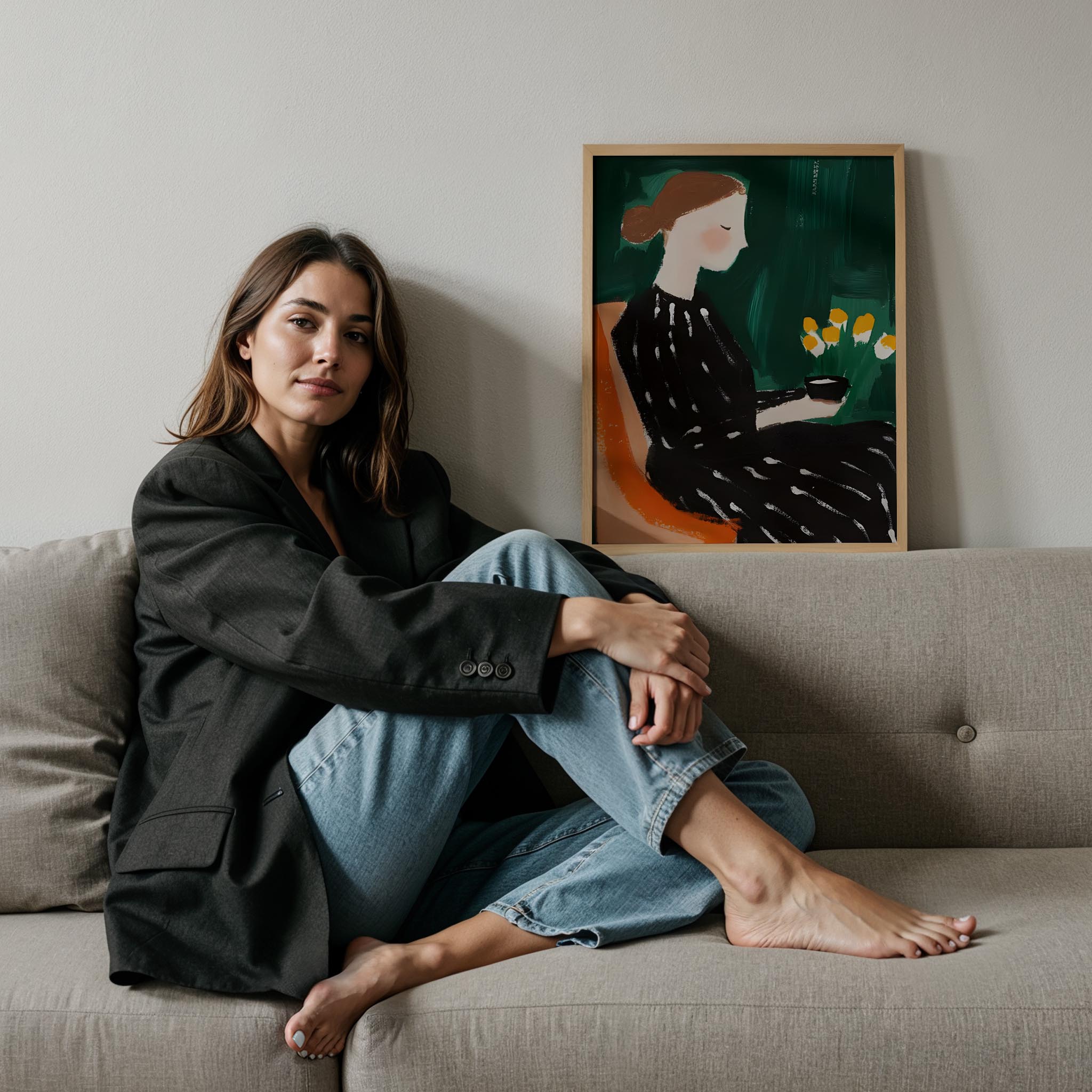 Profil Portre I - Siyah Elbise