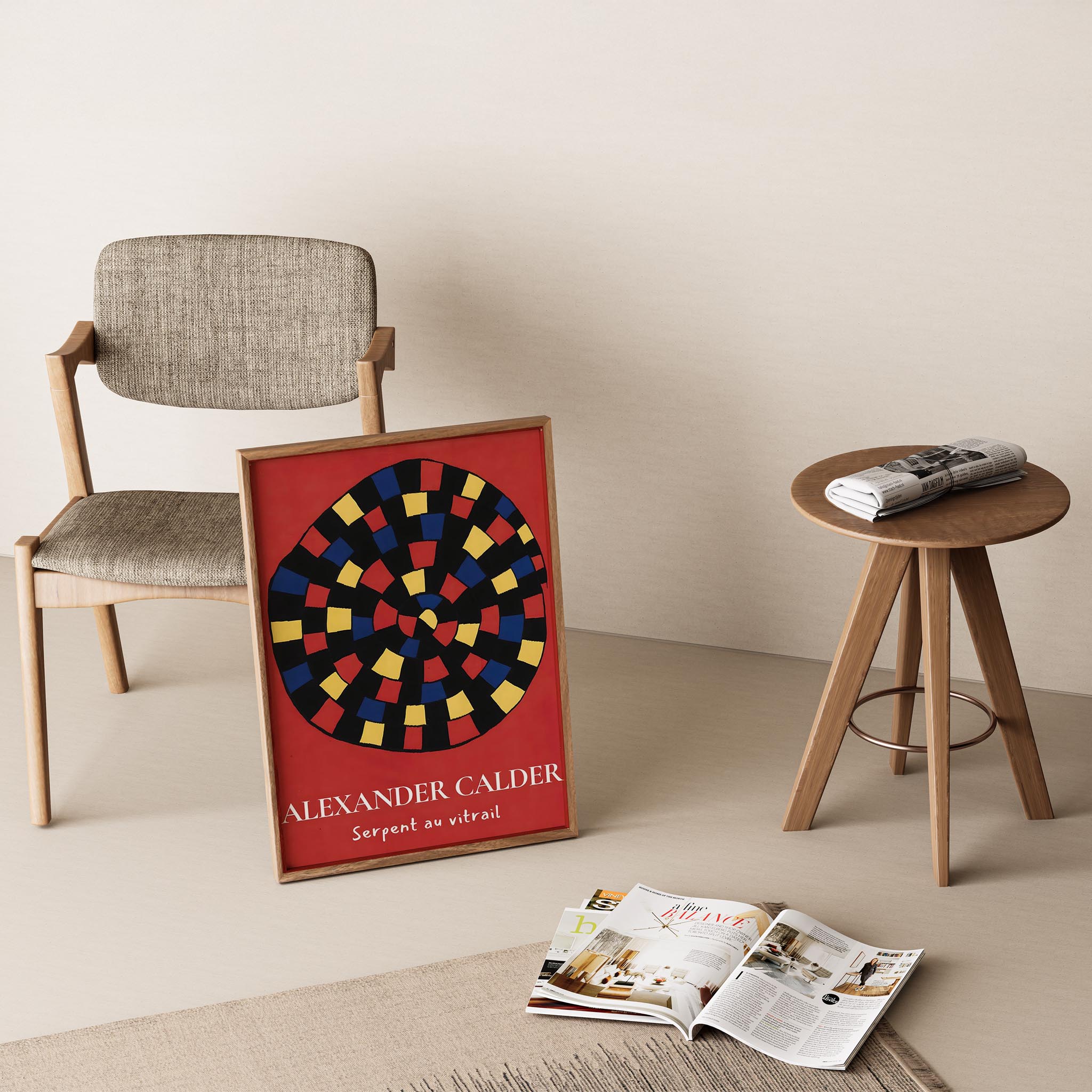 Alexander Sandy Calder XXIV Duvar Tablosu