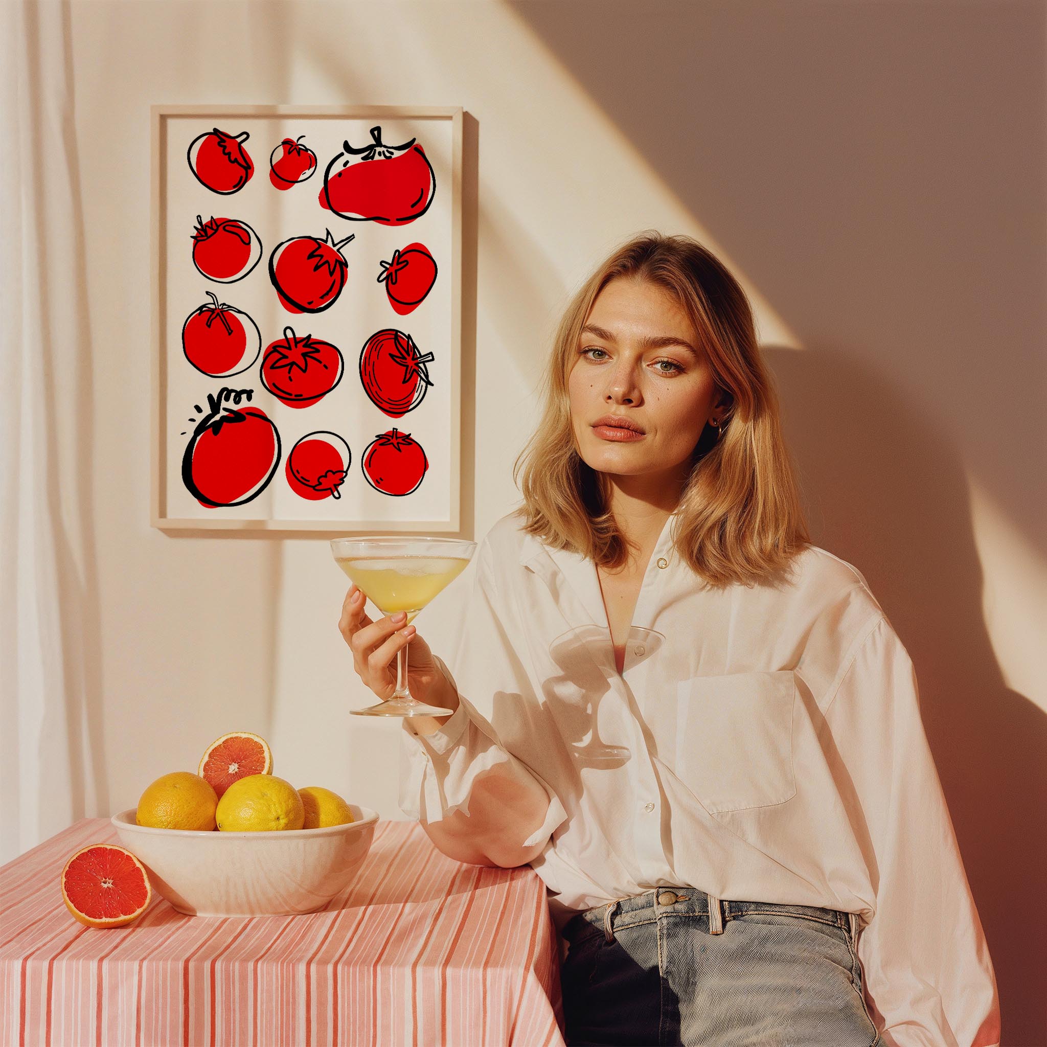 Pomodoro Domates I Mutfak Duvar Tablosu