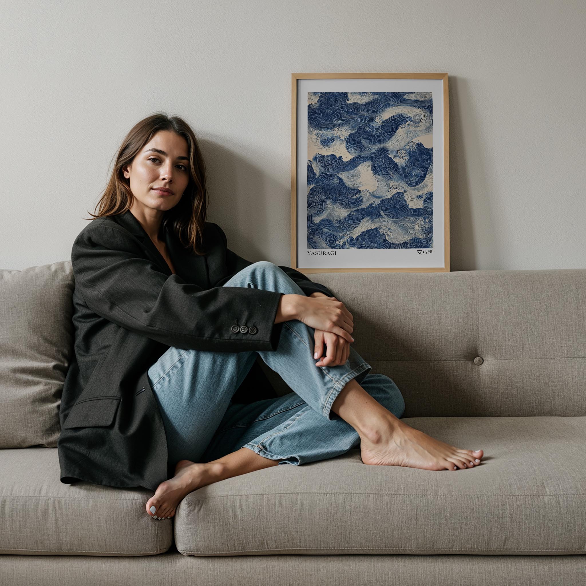 Japandi Mavi III - Sükunet