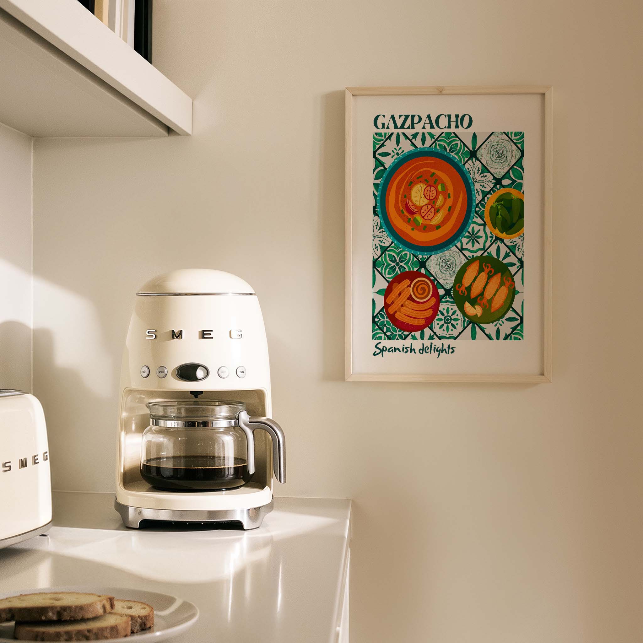 Gazpacho İspanya Koleksiyonu Mutfak Duvar Tablosu