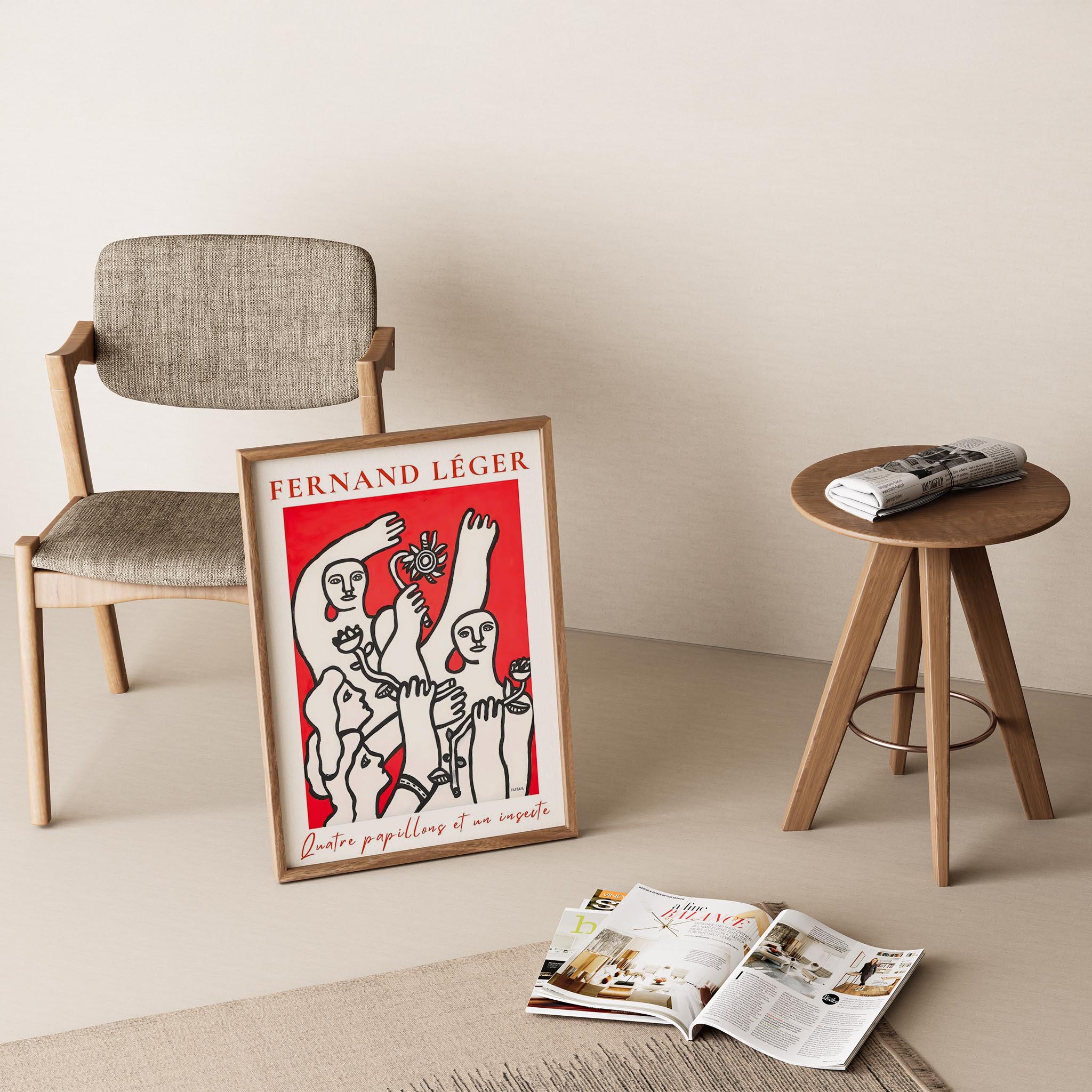 Fernand Leger 38 Duvar Tablosu