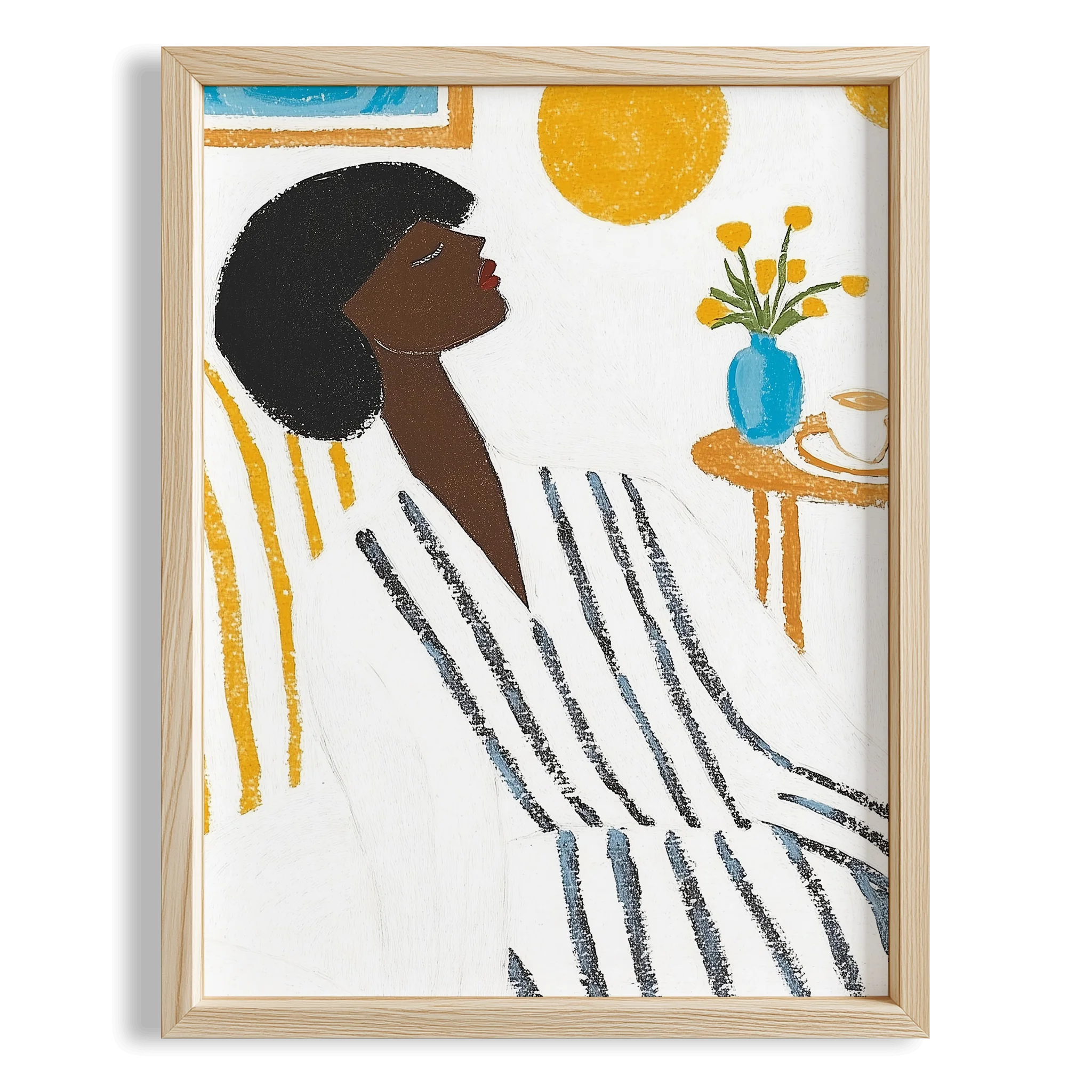 Kadın Portre XXVI - Çizgili Bohem