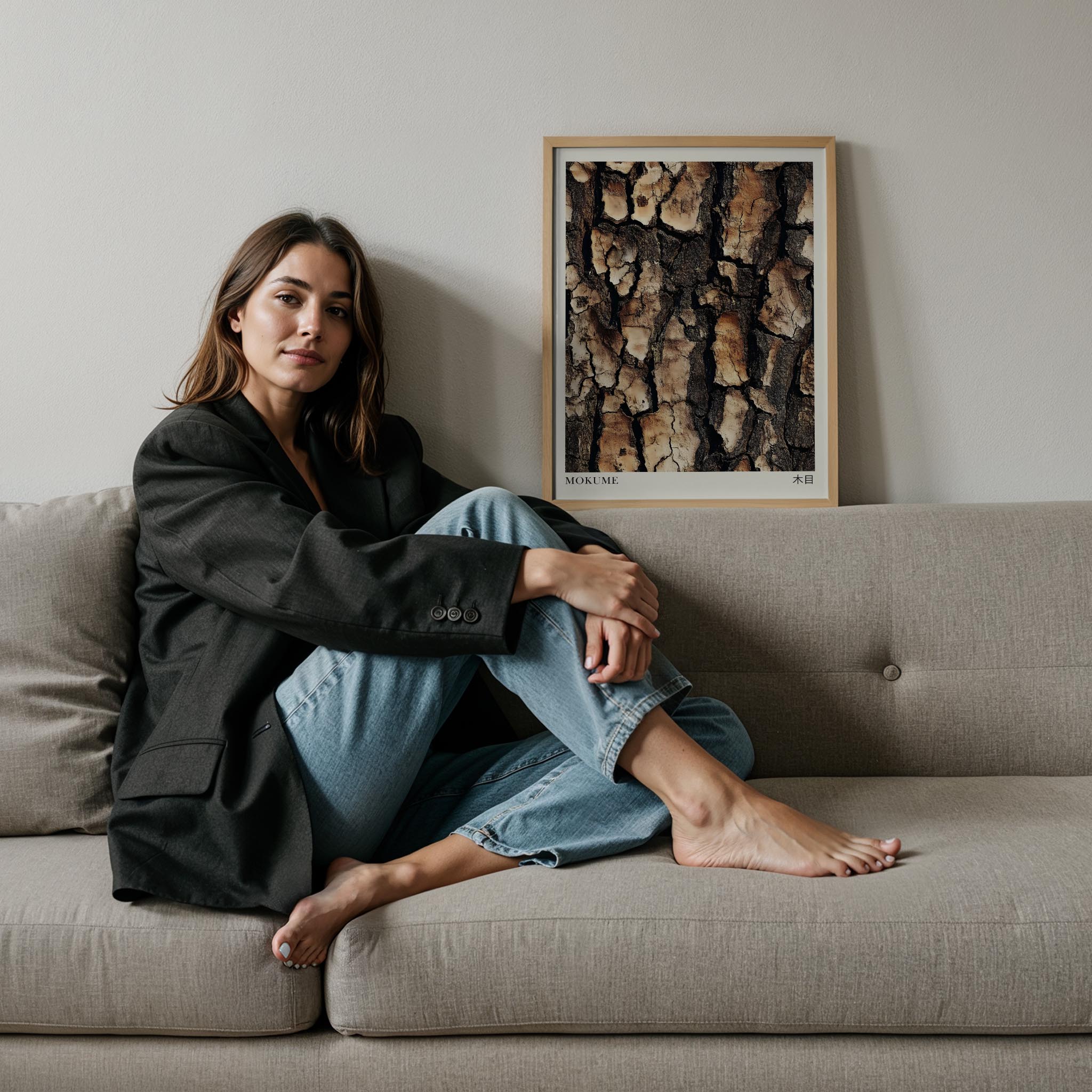 Japandi Ağaç IV - Kütük Deseni