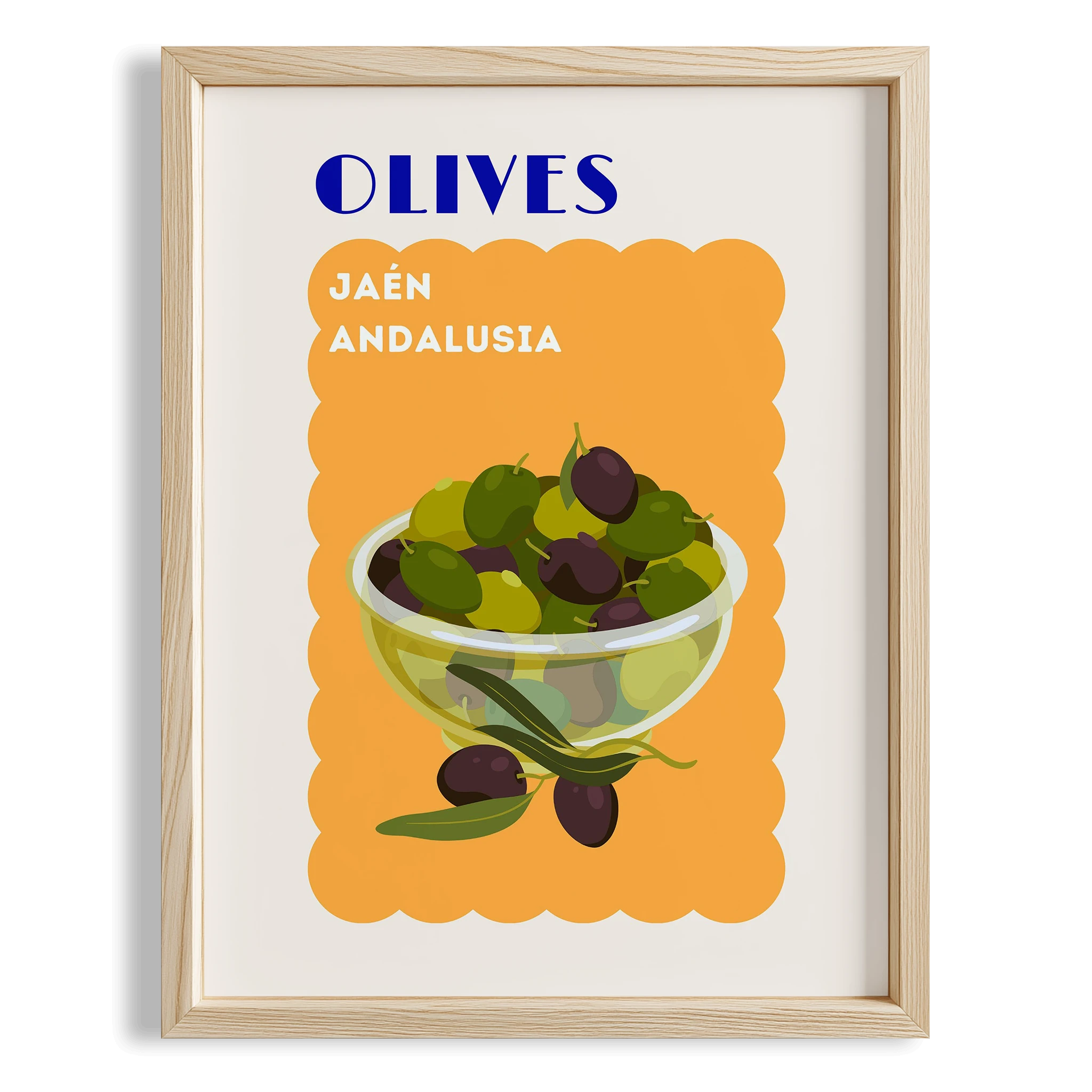 Olives Andalusia Akdeniz İspanya Koleksiyonu Mutfak Duvar Tablosu