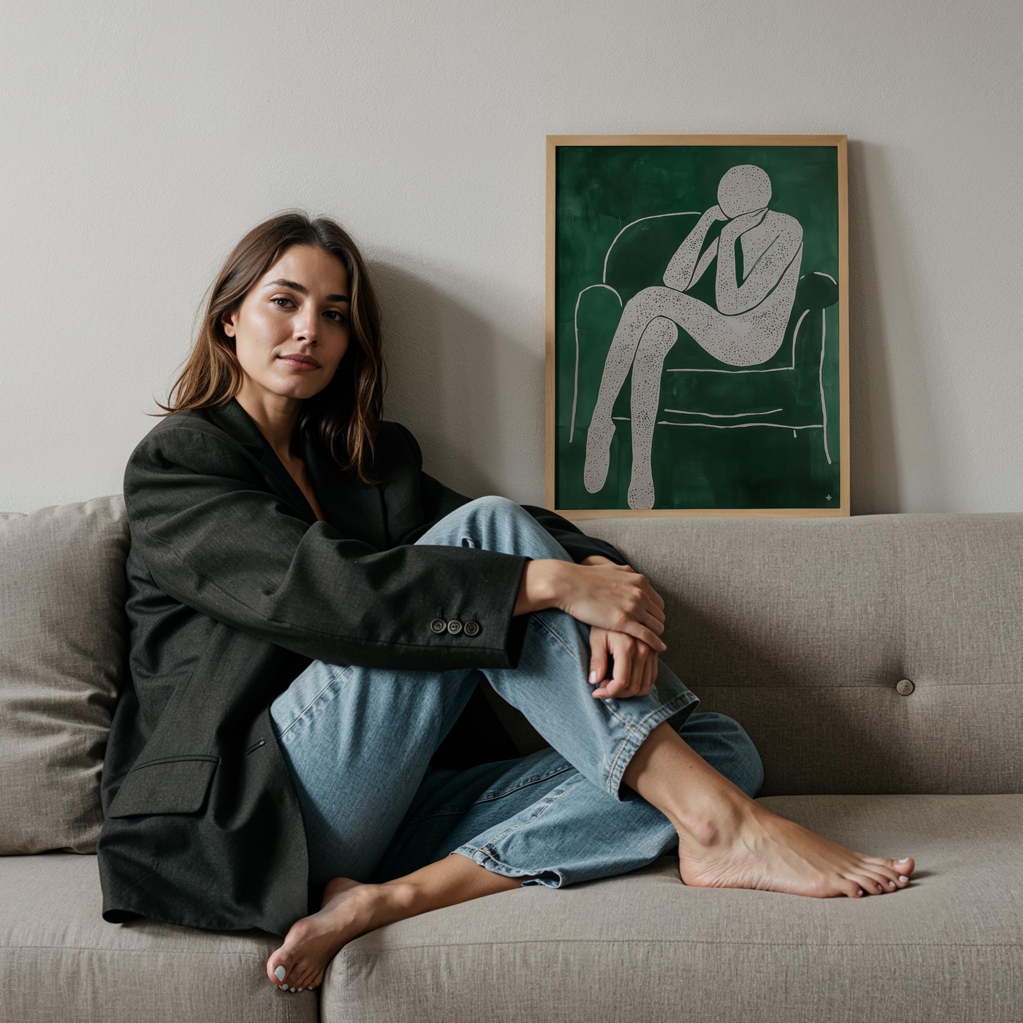 İnsan Portresi IX - Düşünceli