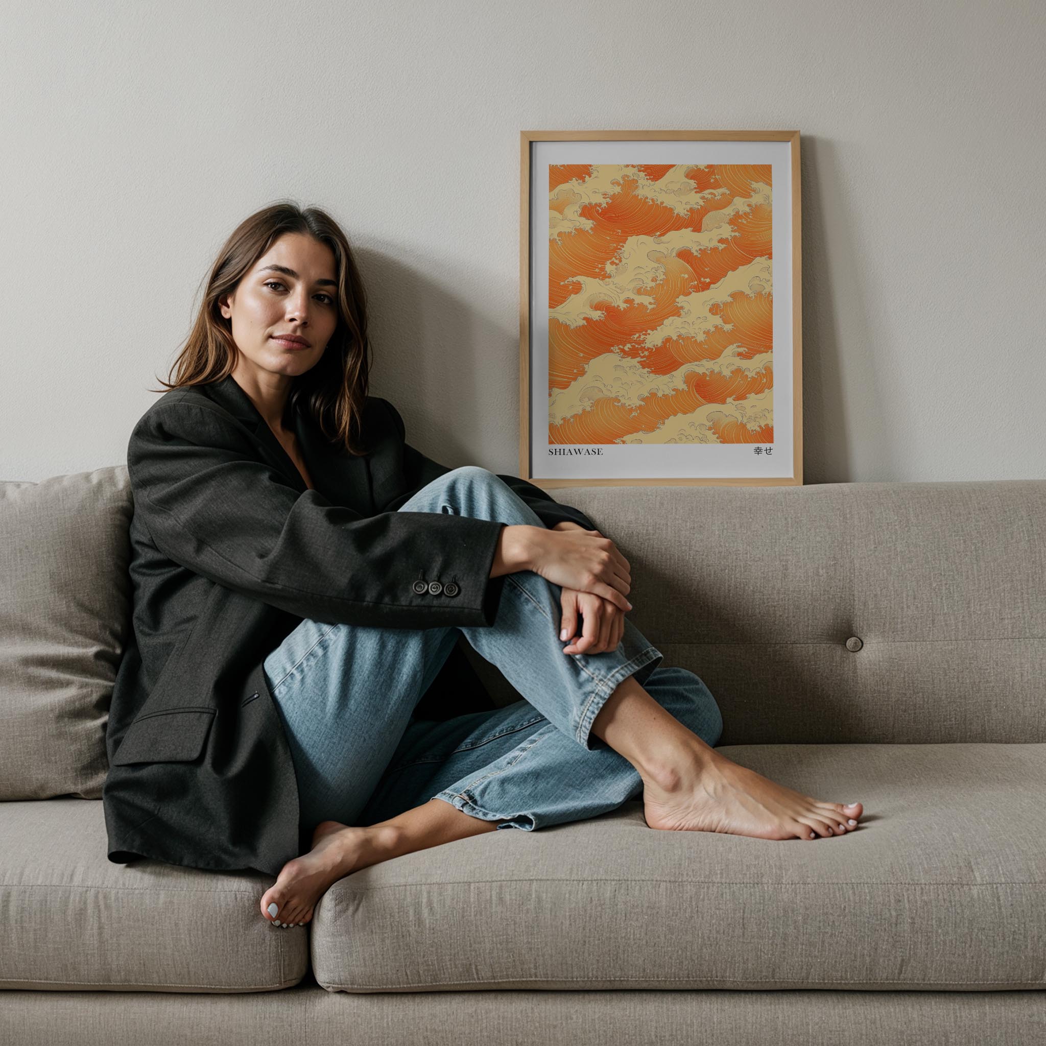 Japandi Turuncu IV - Mutluluk