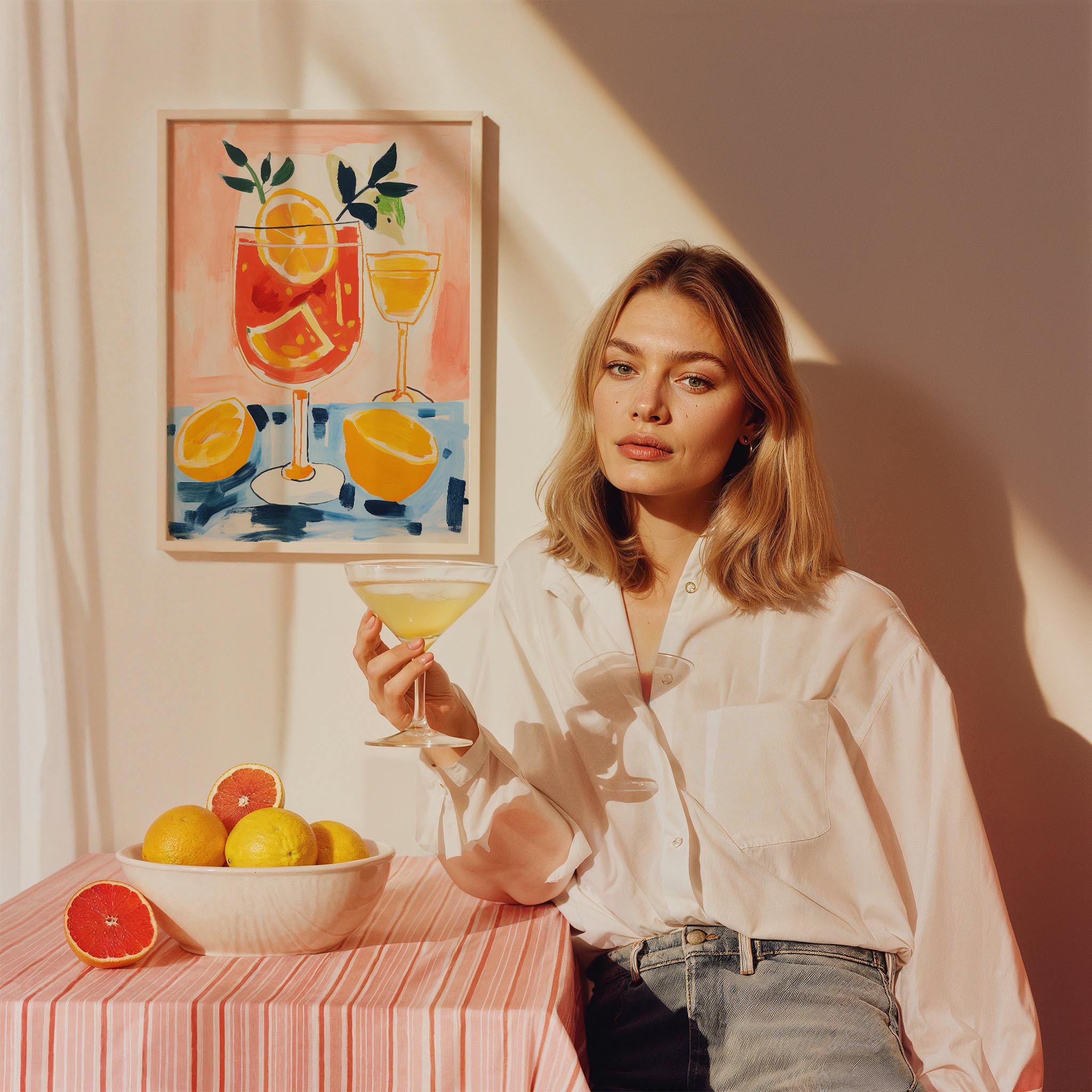 Aperol Kokteyl Mutfak Duvar Tablosu