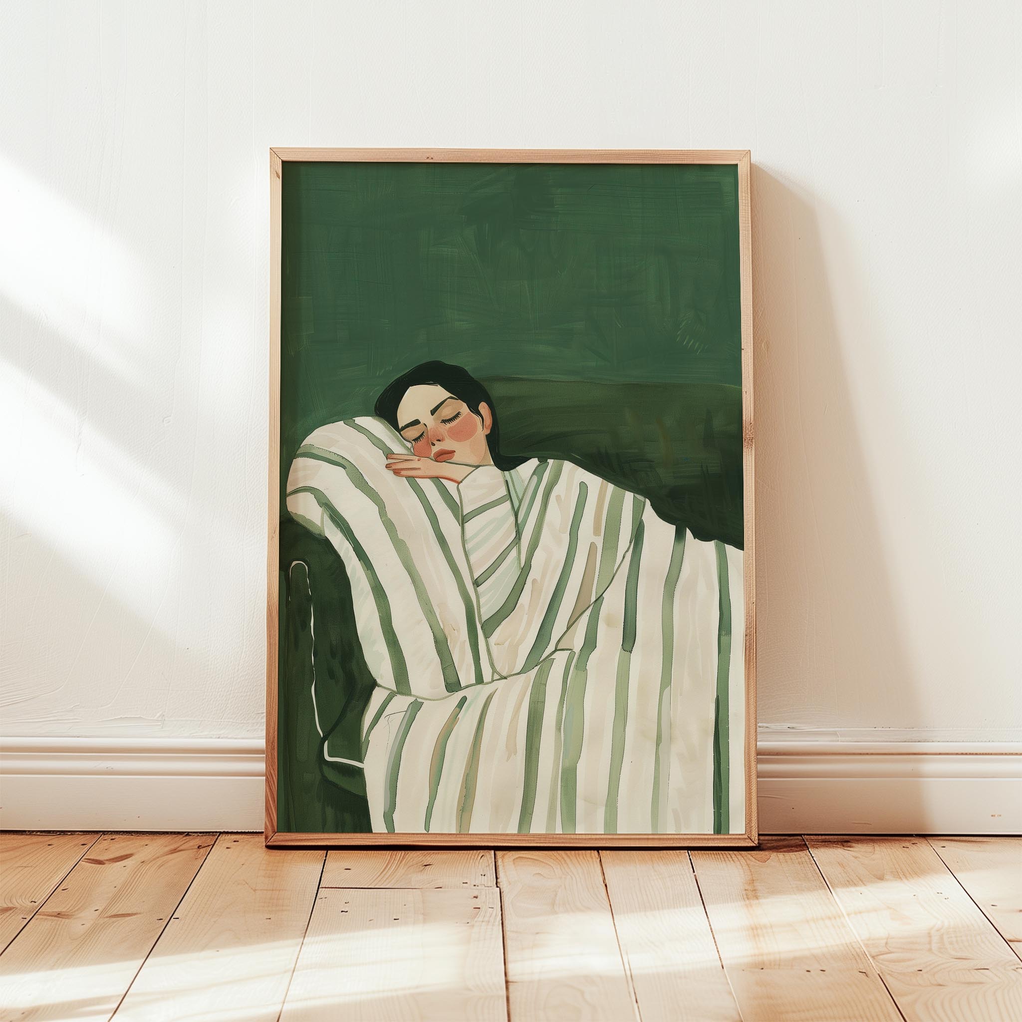 Dinlenen Kadın - Zümrüt