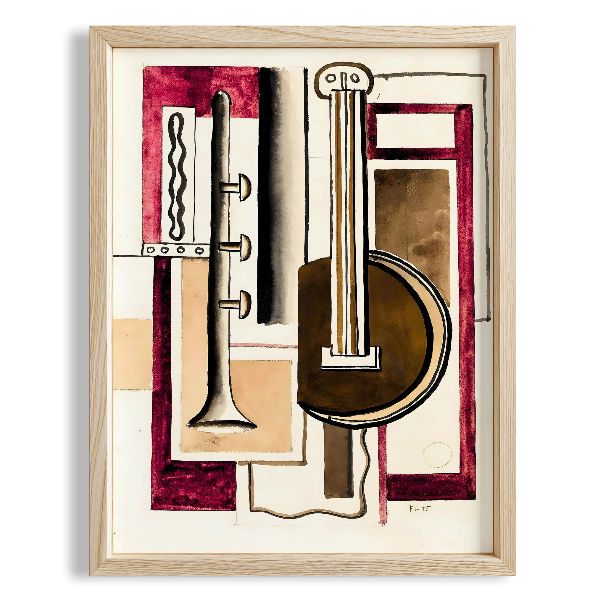 Fernand Leger 32 Duvar Tablosu