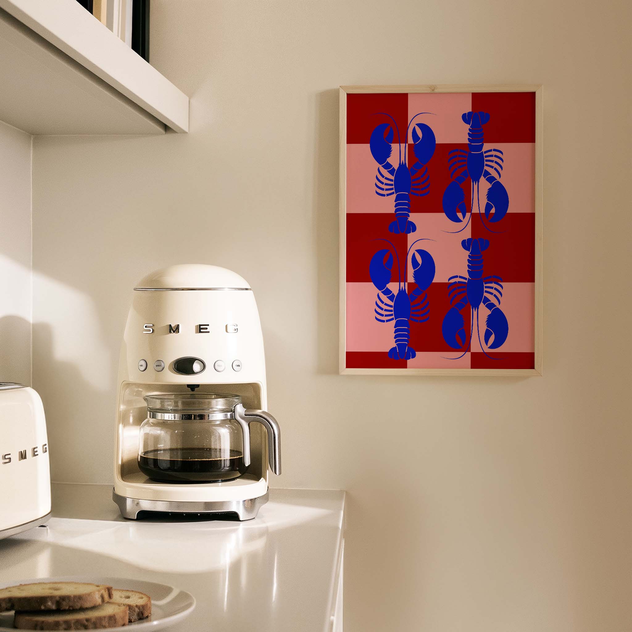 Istakozlar Modern Food Mutfak Duvar Tablosu