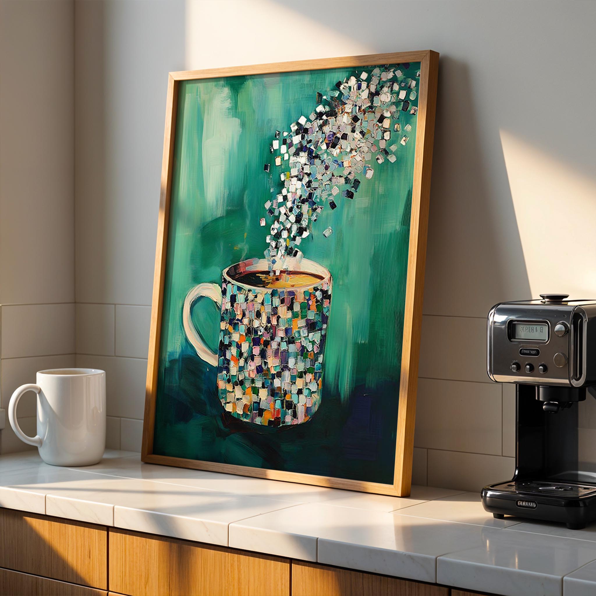 Kahve Fincanı II - Mozaik Zümrüt