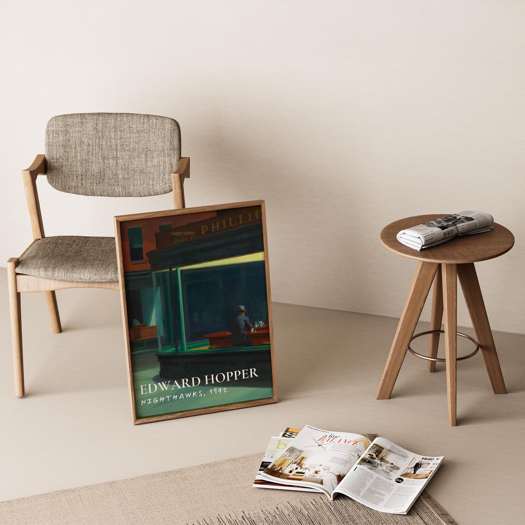 Edward Hopper XII Duvar Tablosu