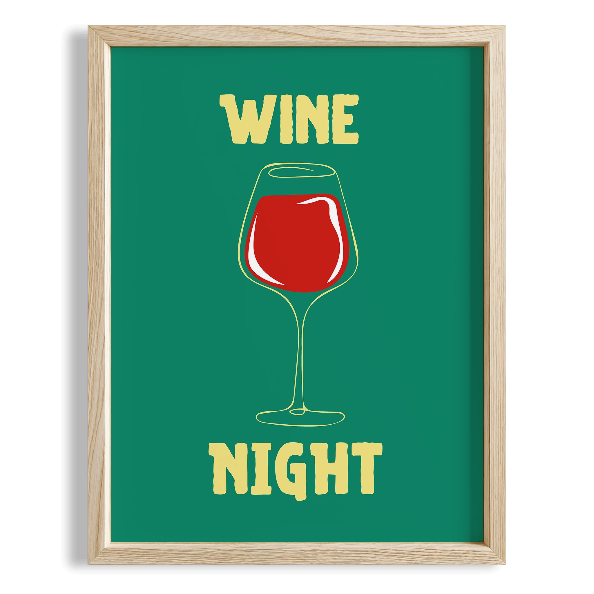 Şarap Gecesi Kokteyller Mutfak Duvar Tablosu