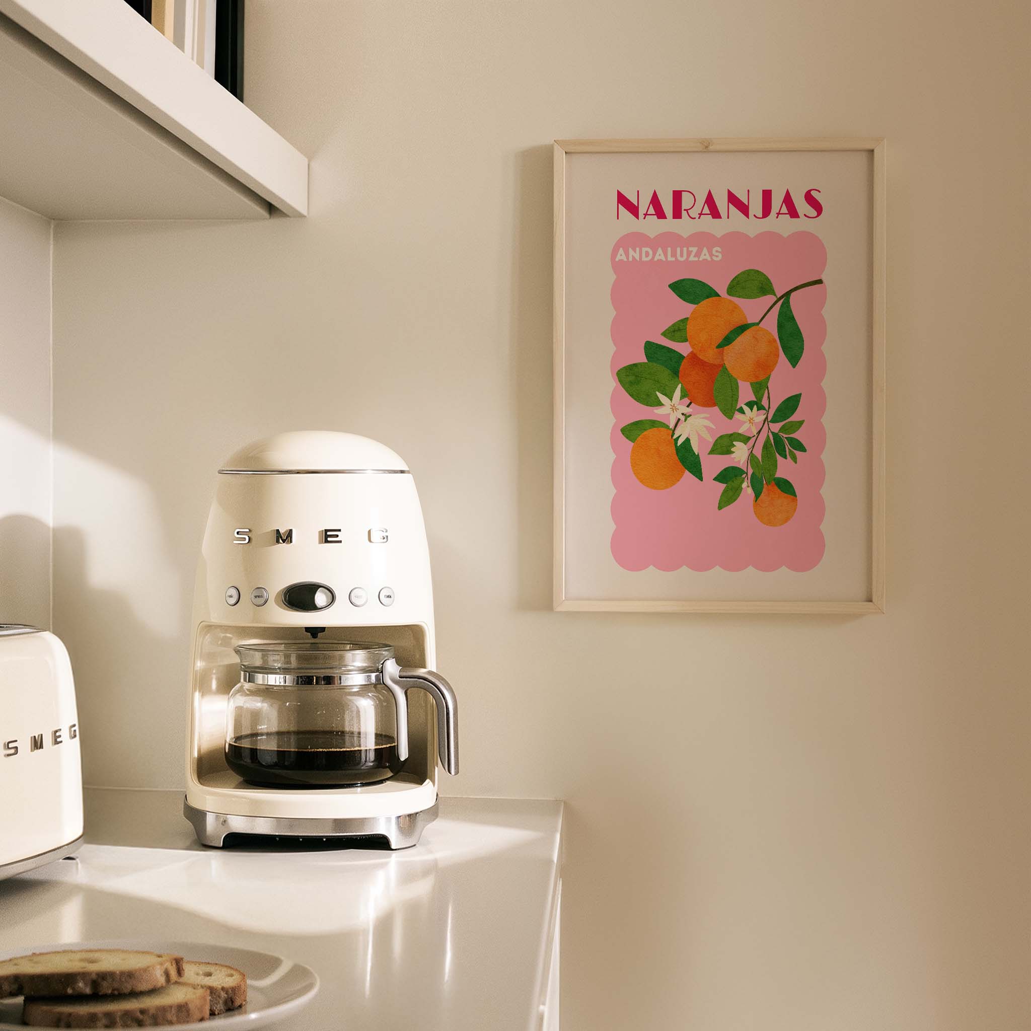 Naranjas Andalusia Akdeniz İspanya Koleksiyonu Mutfak Duvar Tablosu