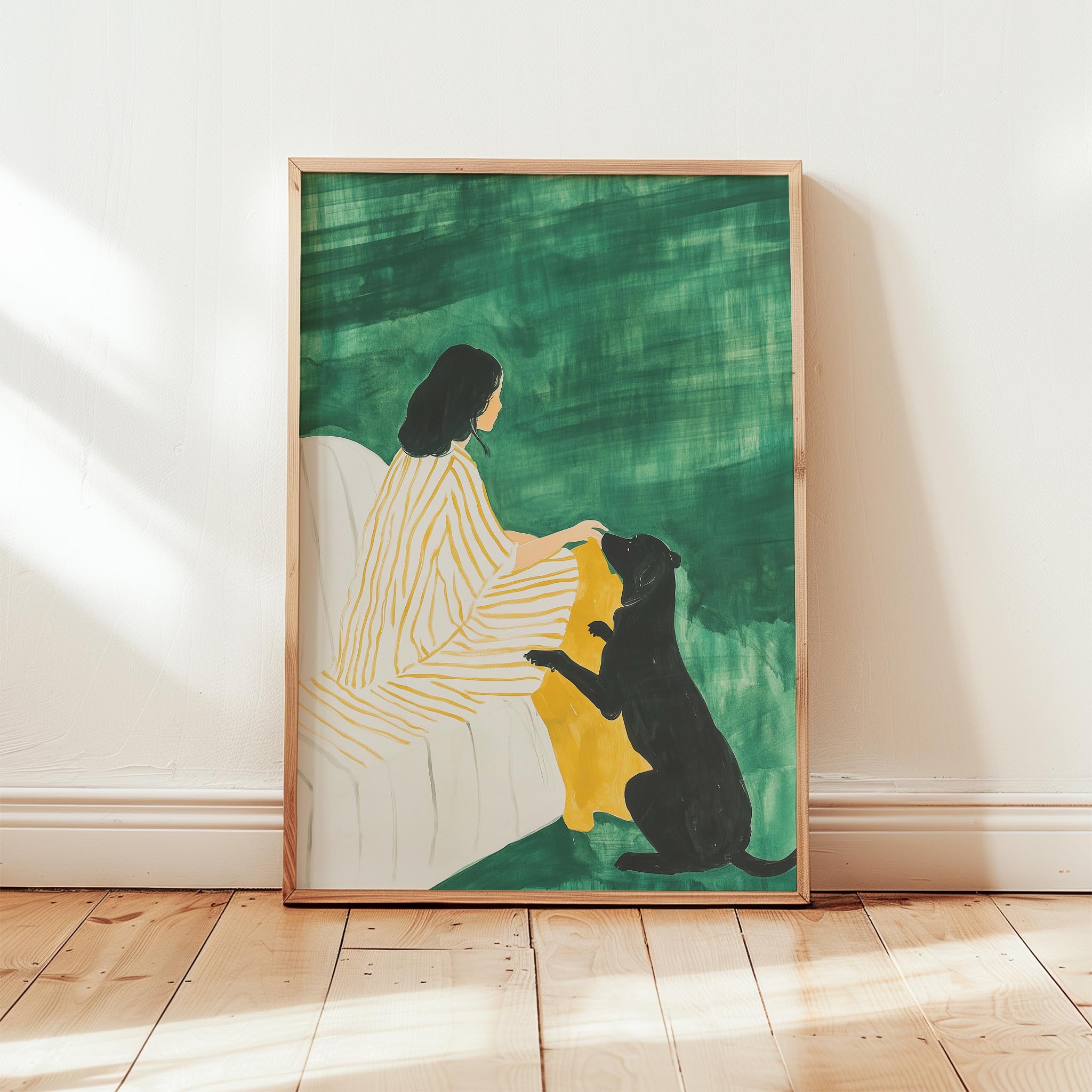 Kadın ve Köpek II - Zümrüt