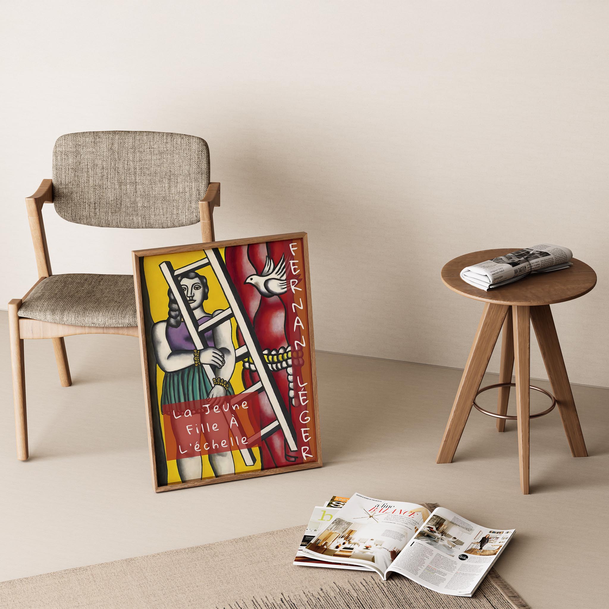 Fernand Leger XVIII Duvar Tablosu